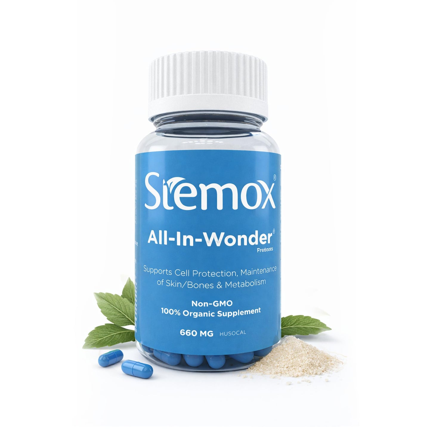 Stemox All-in-Wonder Immunity & Wellness Support with Transresveratrol, L-Lysine, and Vitamin B6 – 60 Capsules
