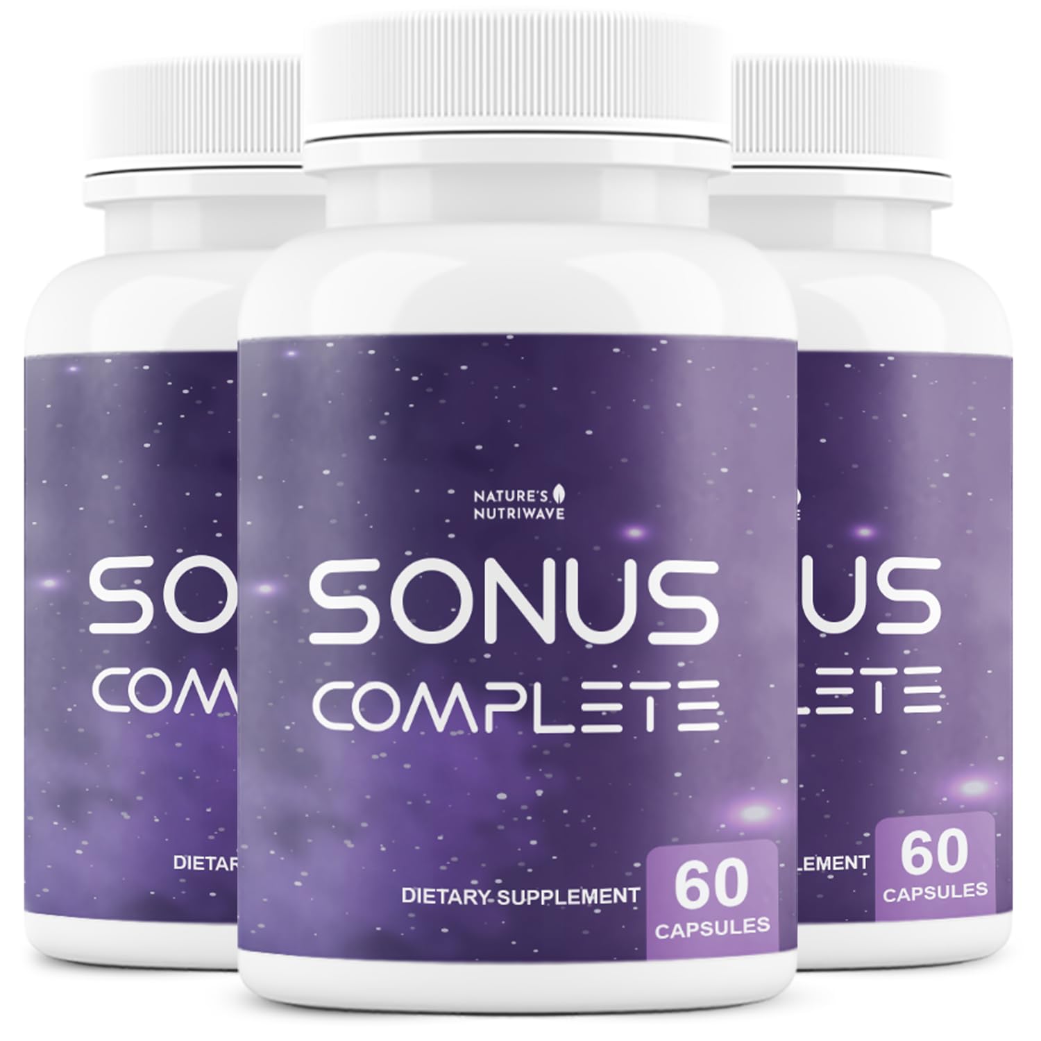 Nature’s NutriWave Sonus Complete Natural Daily Formula with Vitamin C, B6, B12 and Folic Acid Capsules 180
