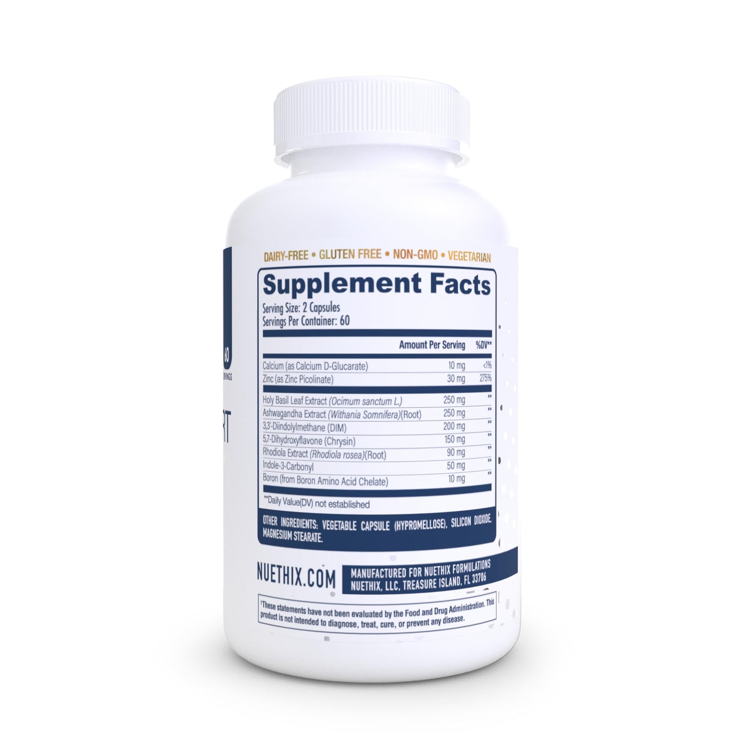 NuEthix Formulations Estro-Cort Anti-Estrogen Nutritional Support Dietary Supplement, 120 Capsules