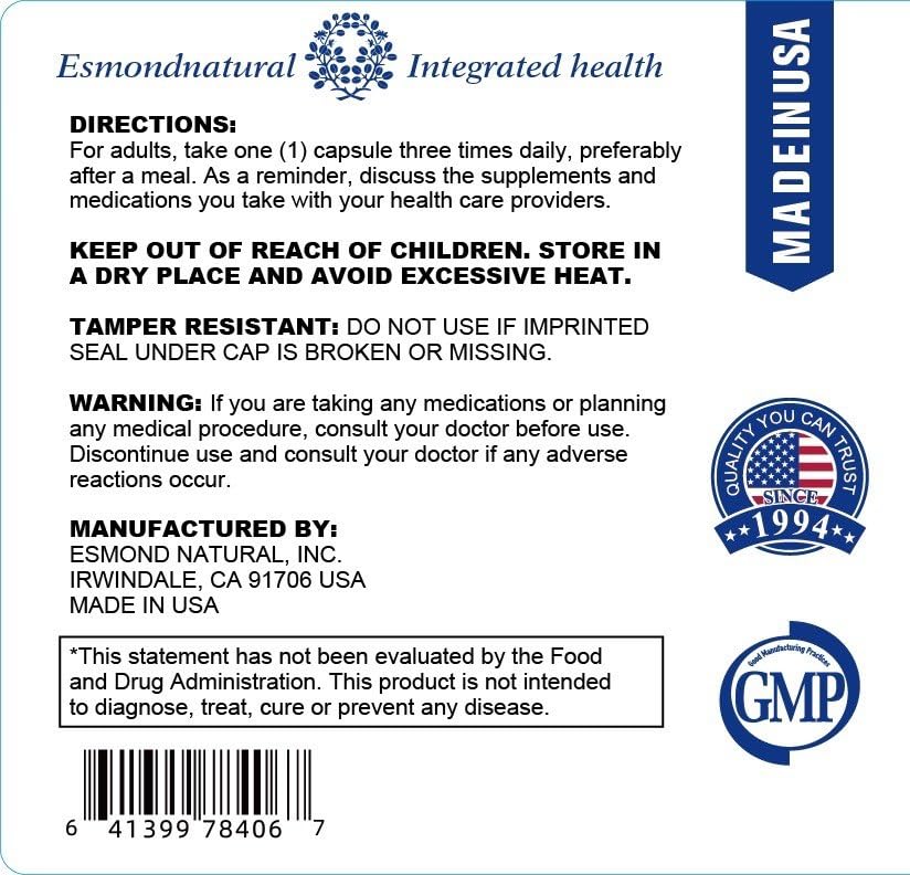 Esmond Natural Bitter Melon Complex 180 Capsules