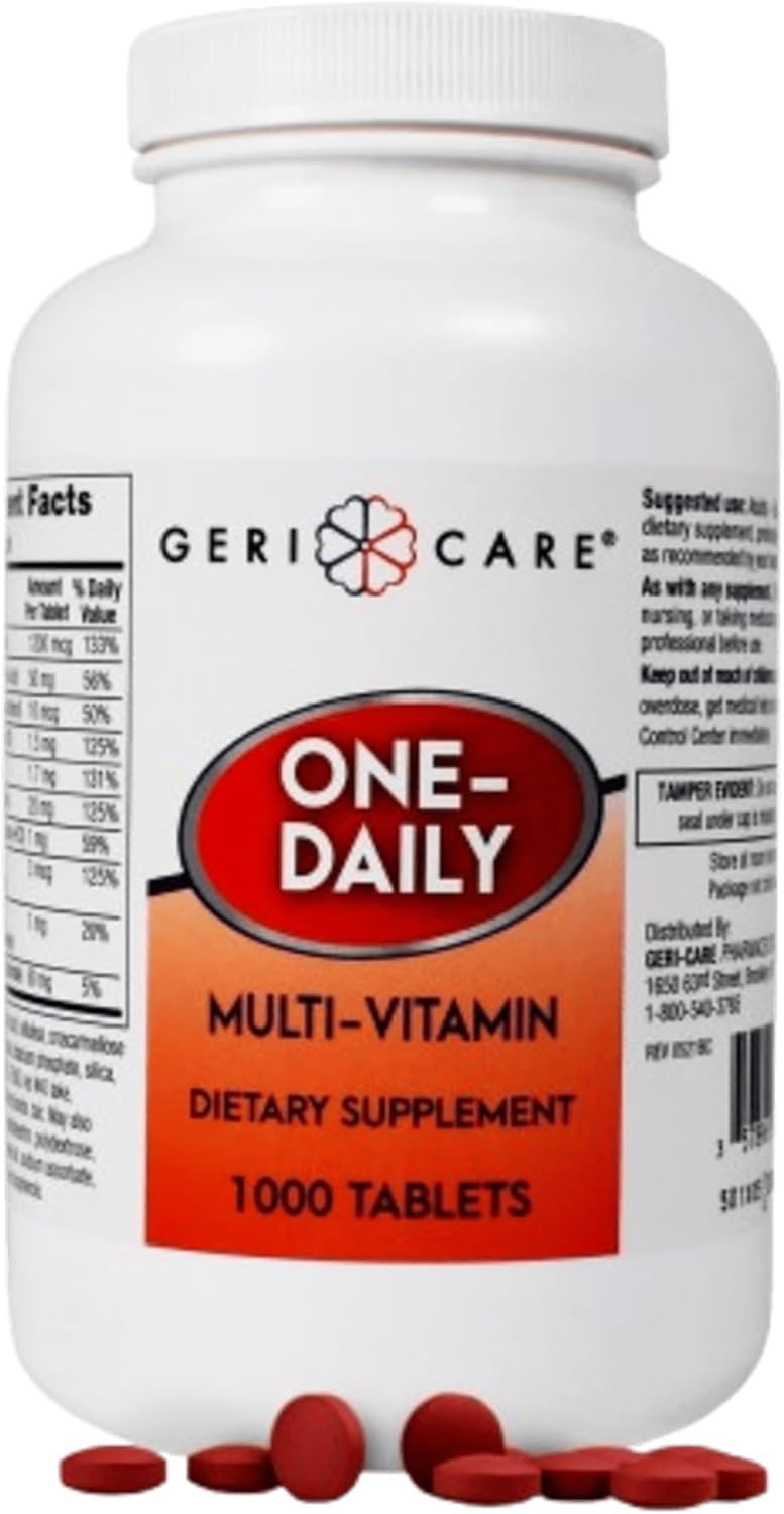 GeriCare Multivitamin Supplement Tablets 1000 Tablets
