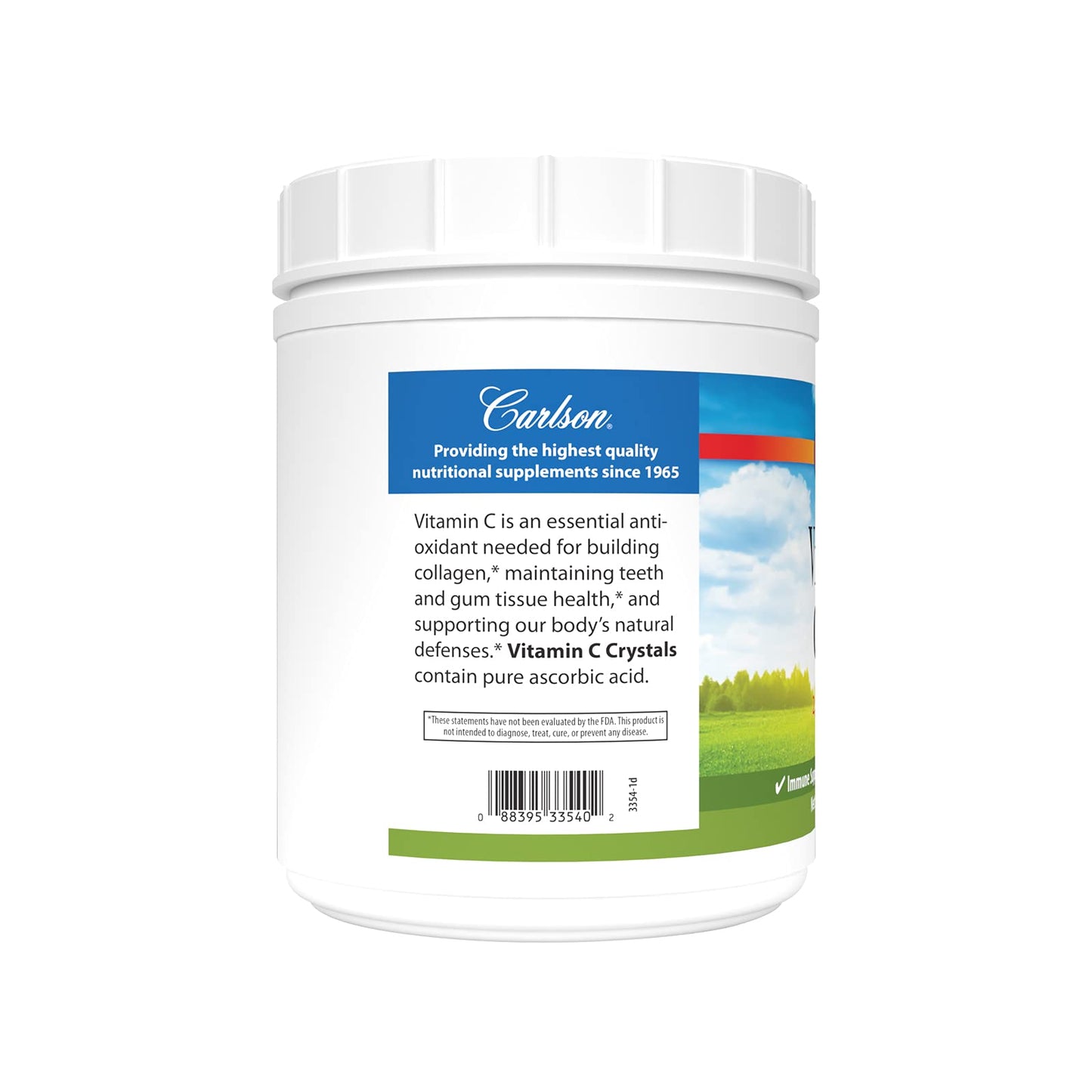 Carlson Vitamin C Crystals Powder 2,000 mg, 35 oz