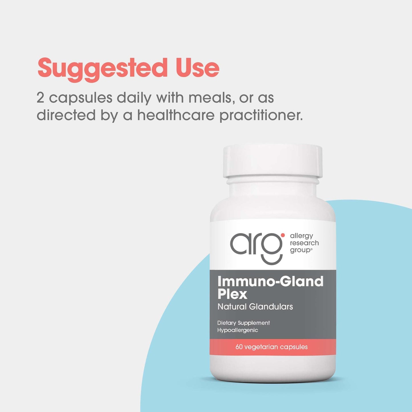 Allergy Research Group Immuno-Gland Plex Multi-Organ Glandular Blend 60 Capsules