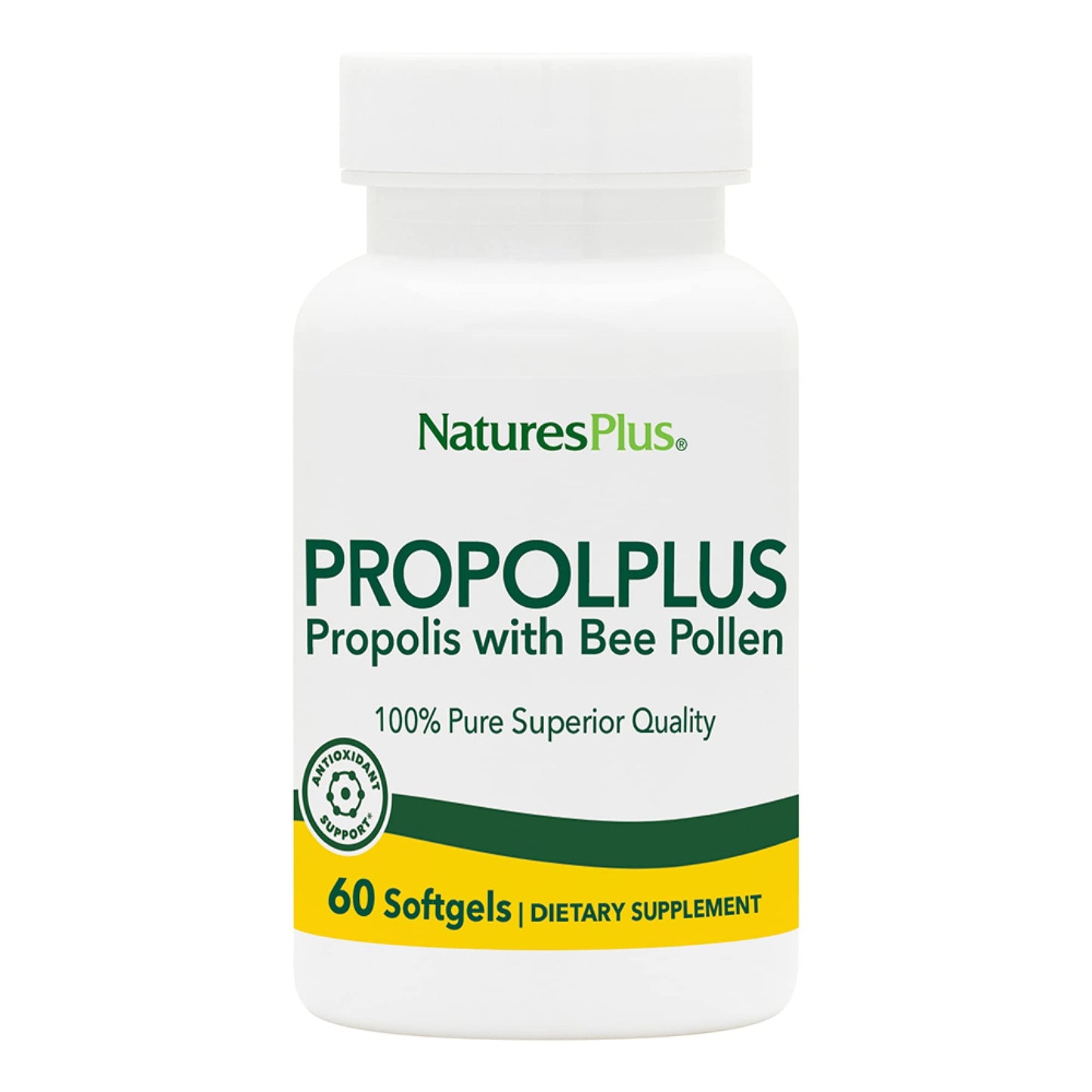 NaturesPlus Propolplus Bee Propolis & Pollen Softgels 60