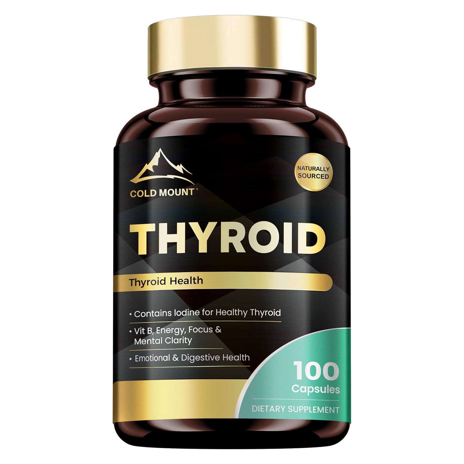 MEGNETA Thyroid Health Supplement with Ashwagandha Capsules 100