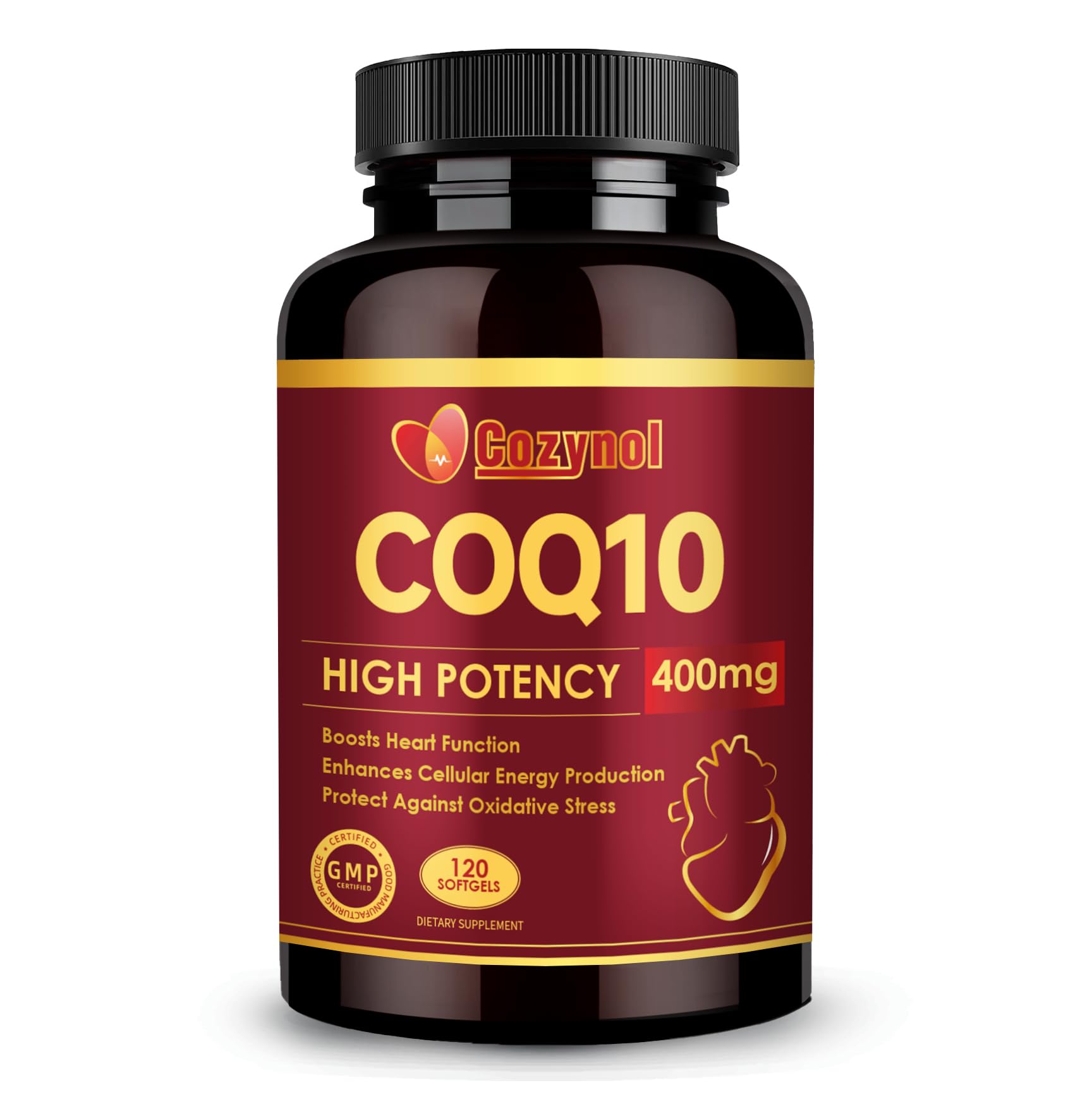 Cozynol CoQ10 400mg Softgel, 120 Count