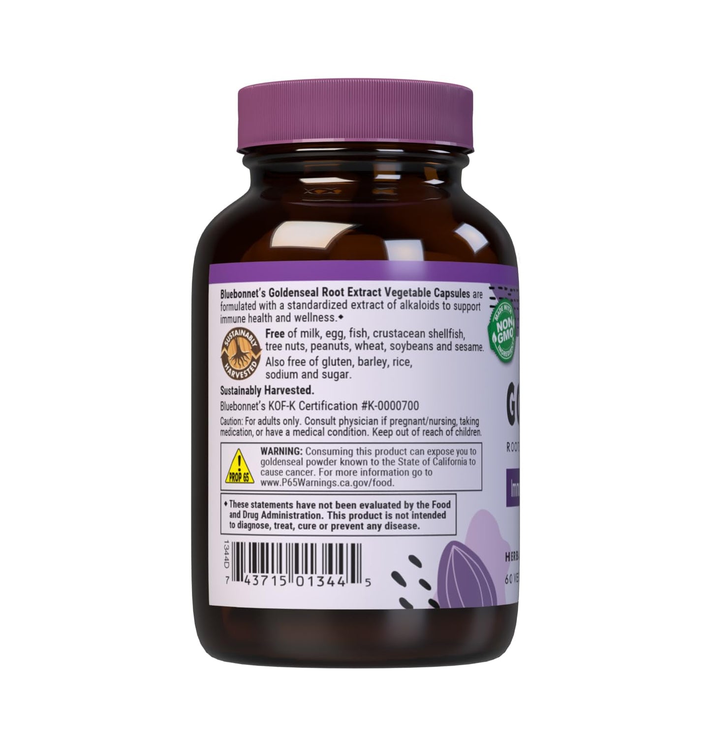 BlueBonnet Goldenseal Root Extract Capsule, 60 Count