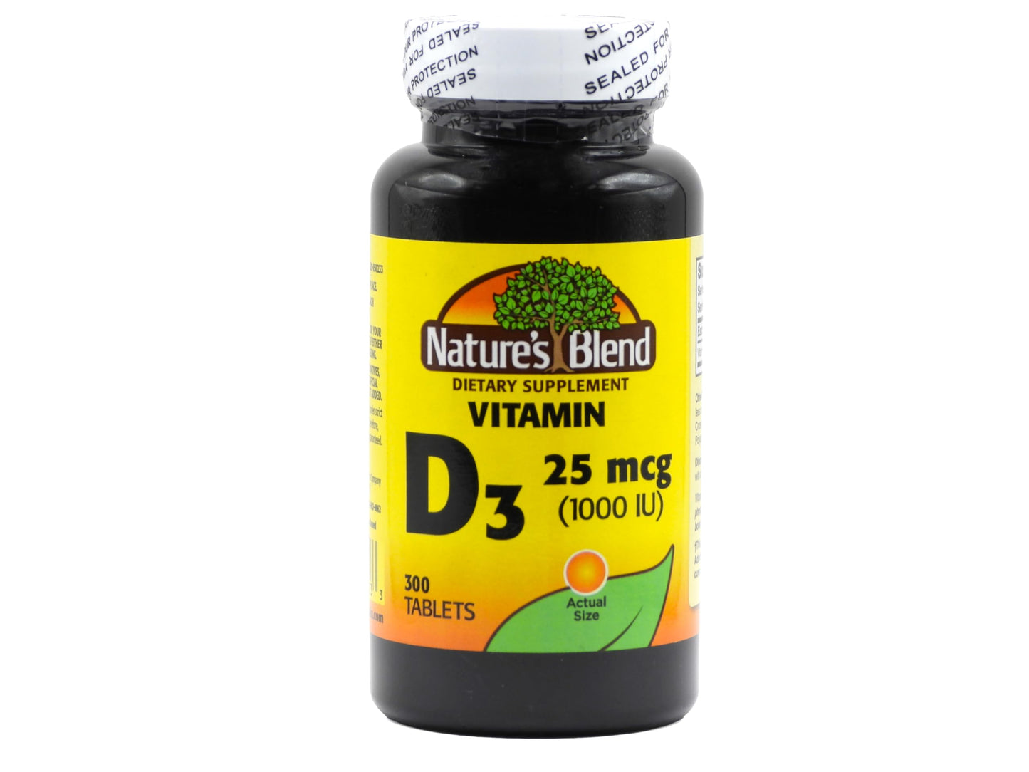 Nature's Blend Vitamin D3 1000 IU Tablet, 300 Tablets