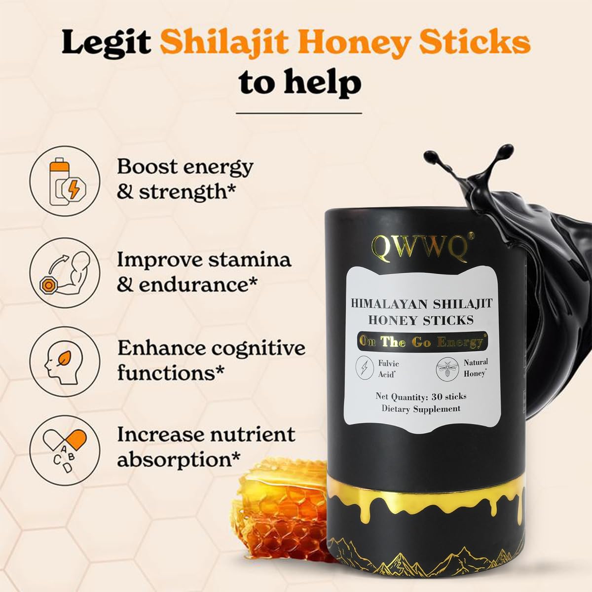 Auivty Himalayan Shilajit Capsule 90 Capsules