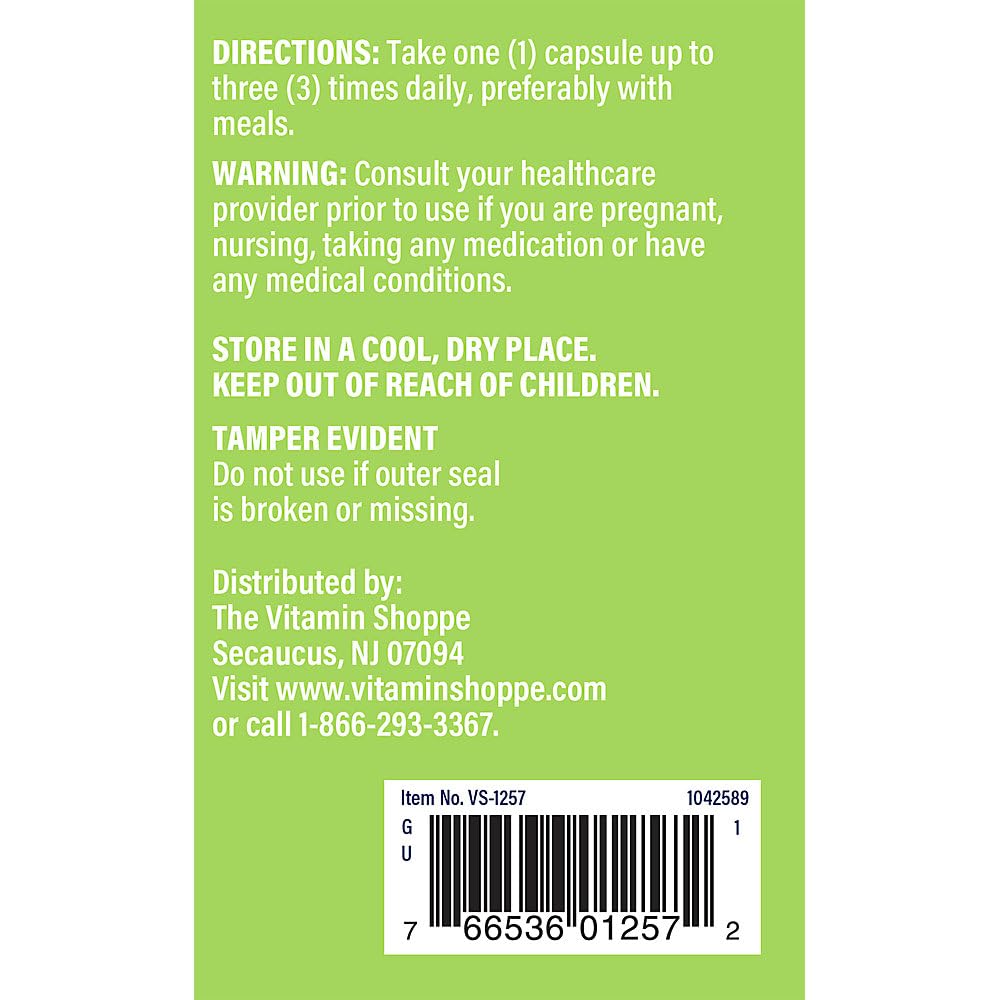 The Vitamin Shoppe Stinging Nettles 480 Capsules, 300