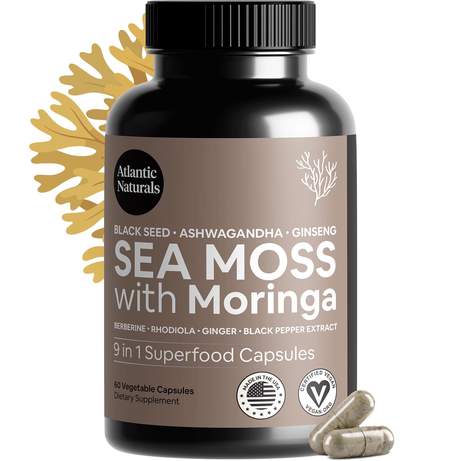 Atlantic Naturals Sea Moss Softgels 60 Capsules