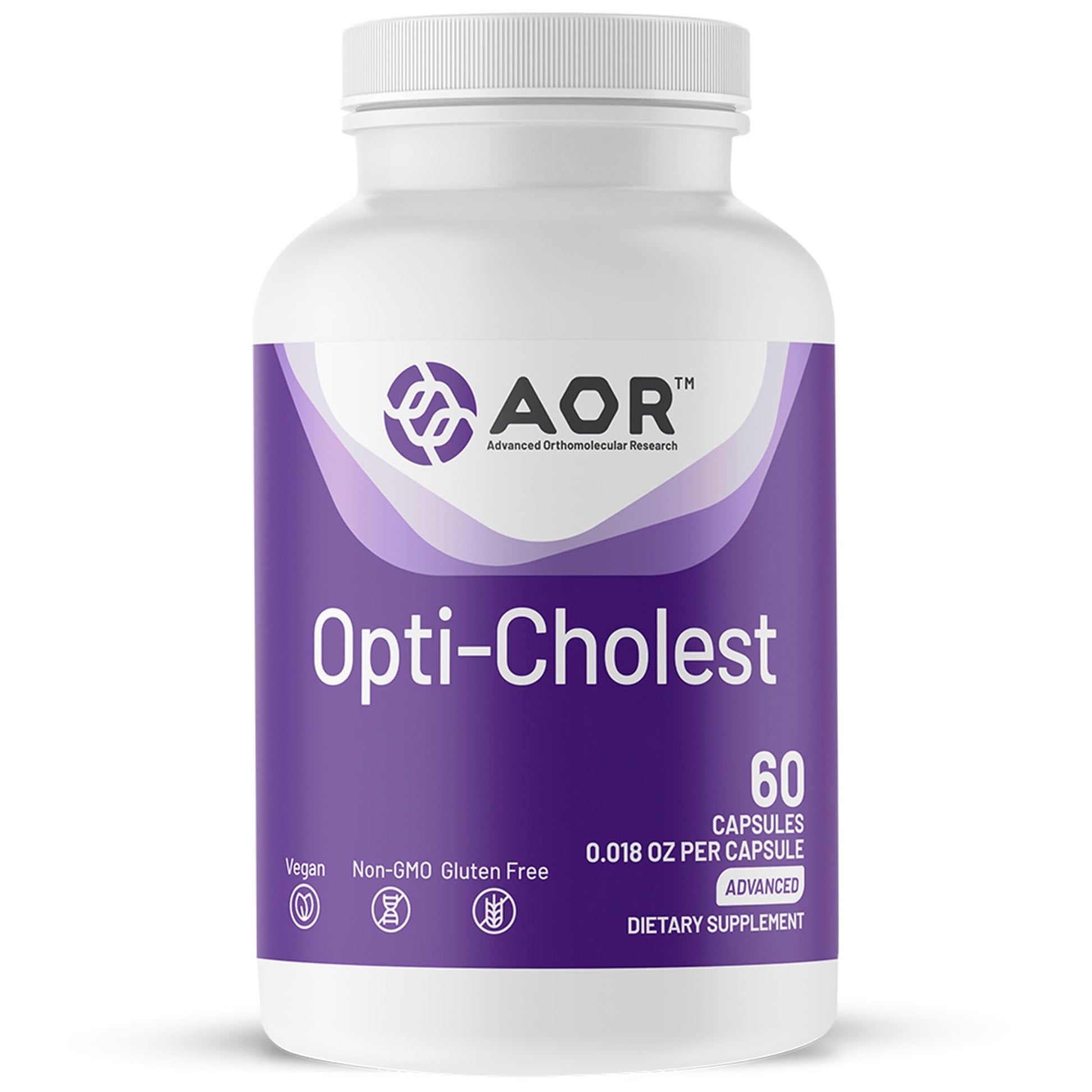 AOR Opti-Cholest Citrus Bergamot 1000mg Capsules, 60 Count