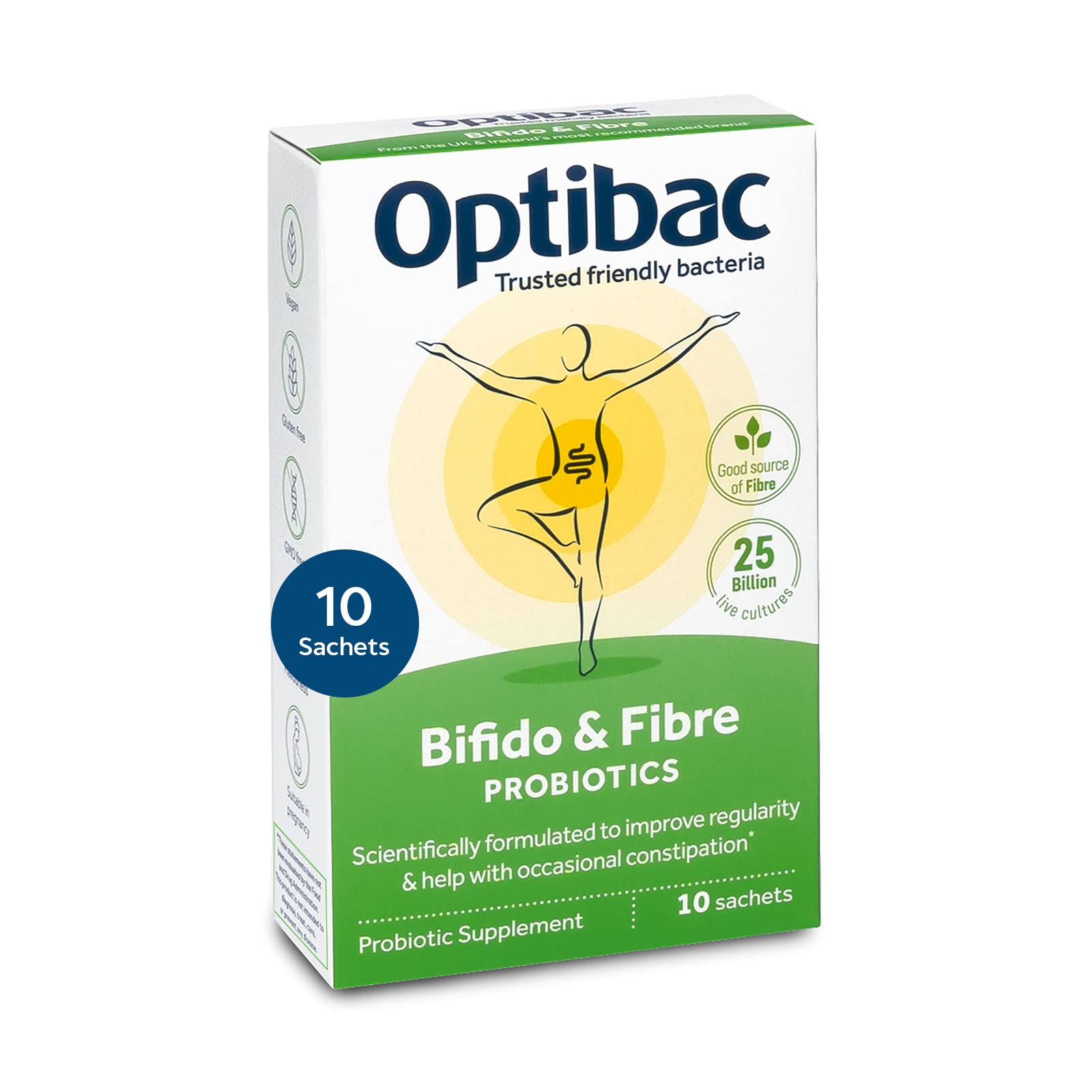Optibac Probiotics Bifido & Fibre Powder 10 Sachets