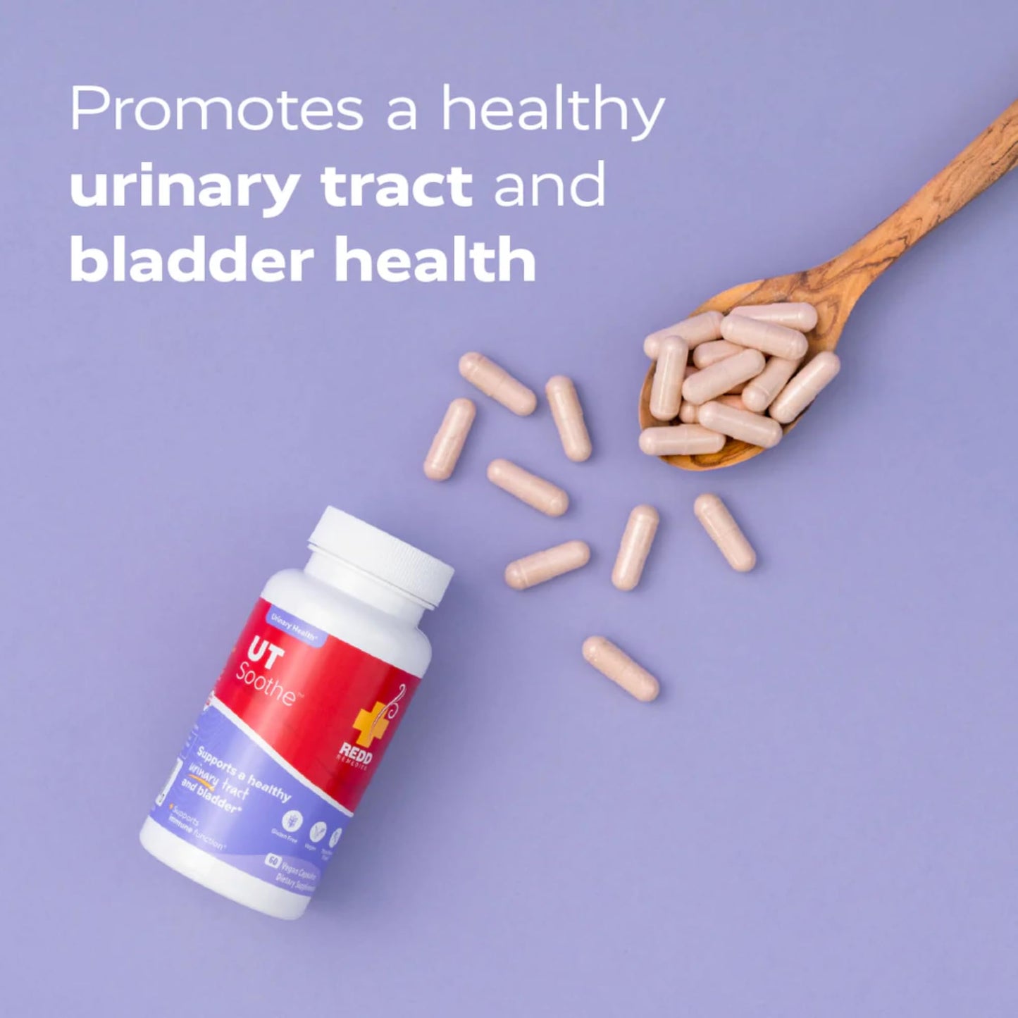 Redd Remedies UT Soothe with Probiotics Capsules, 60 Count