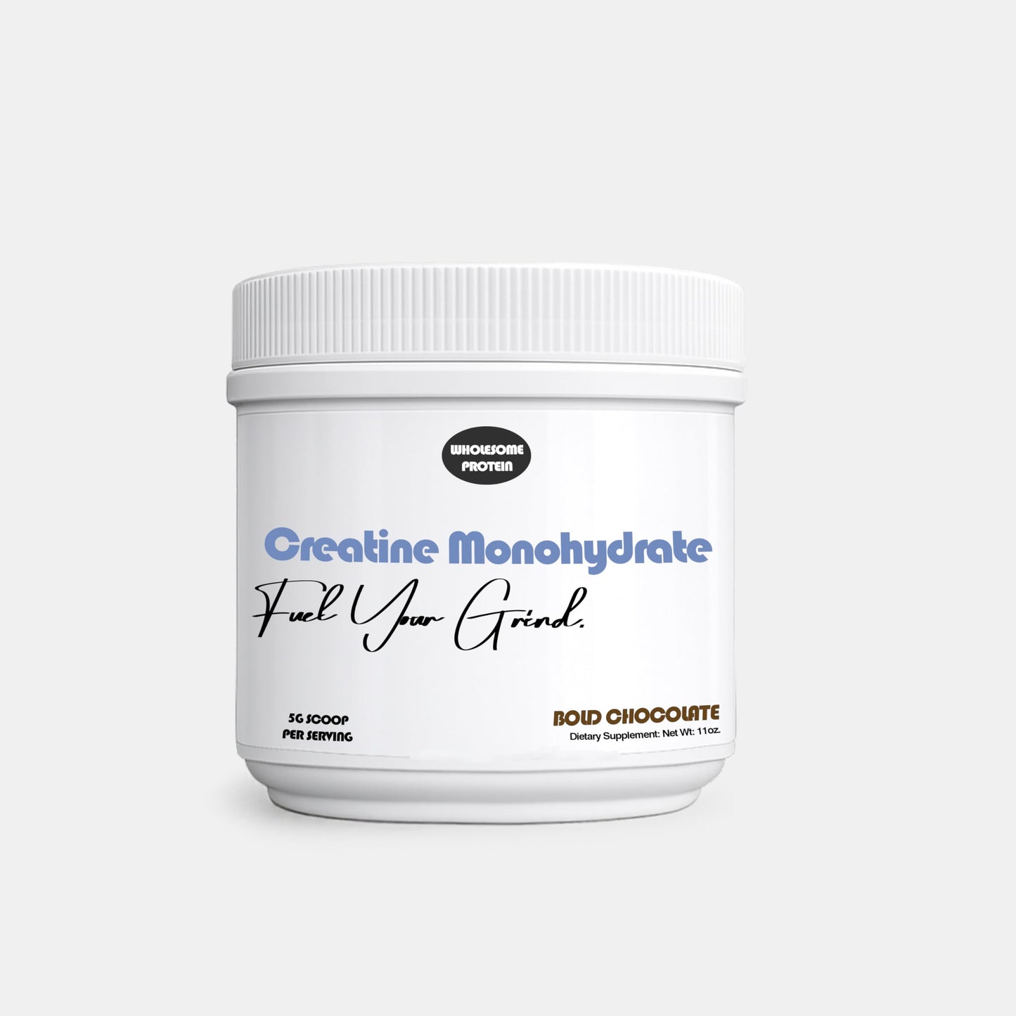 Wholesome Protein 100% Creatine Monohydrate Powder, Bold Chocolate, 1 Pack