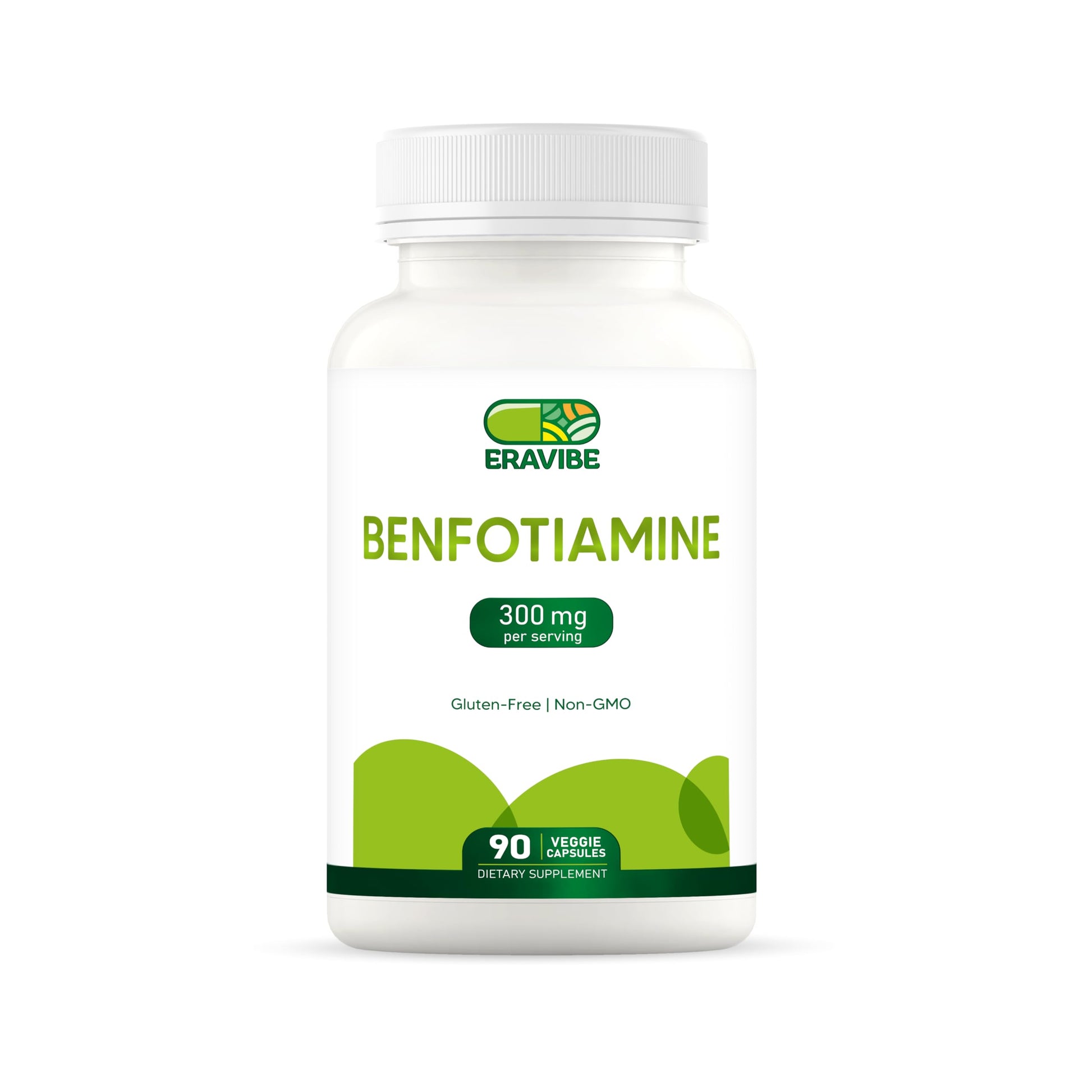 ERAVIBE Benfotiamine 300mg Vegetable Capsules, 90 Count