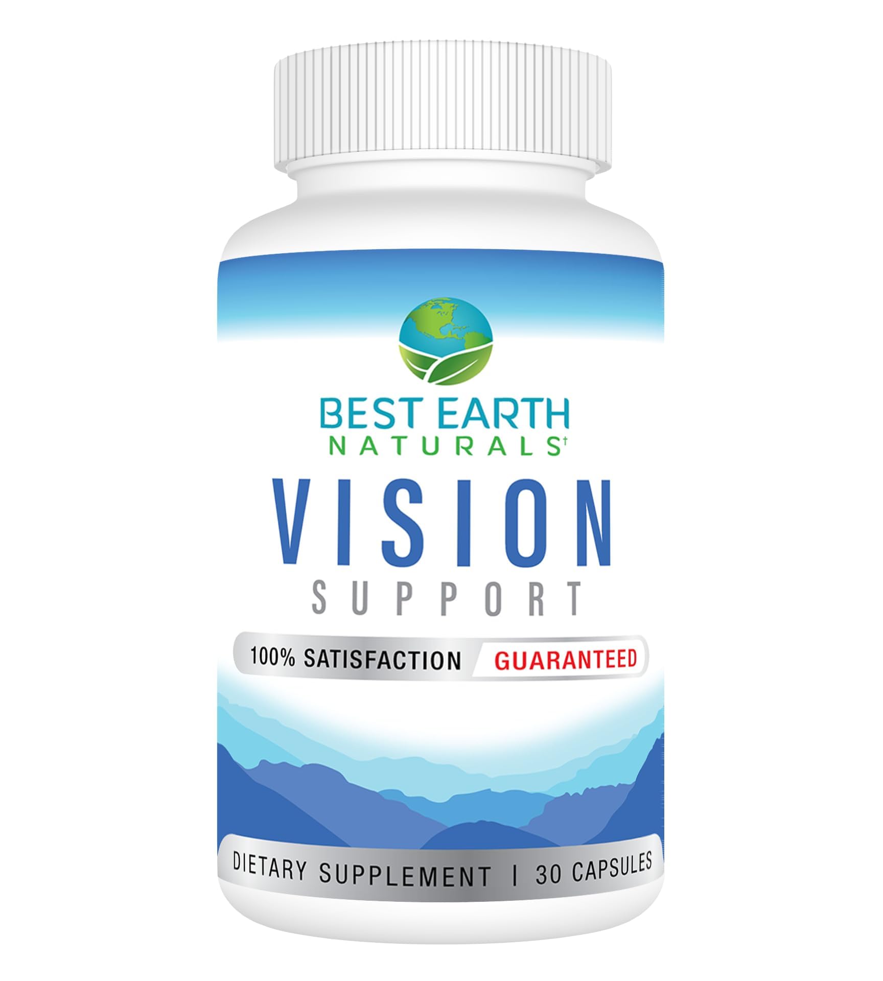 Best Earth Naturals Vision Support Formula Supplement with Eye Vitamins, Lutein, Vitamin A, Quercetin and More Capsule 30