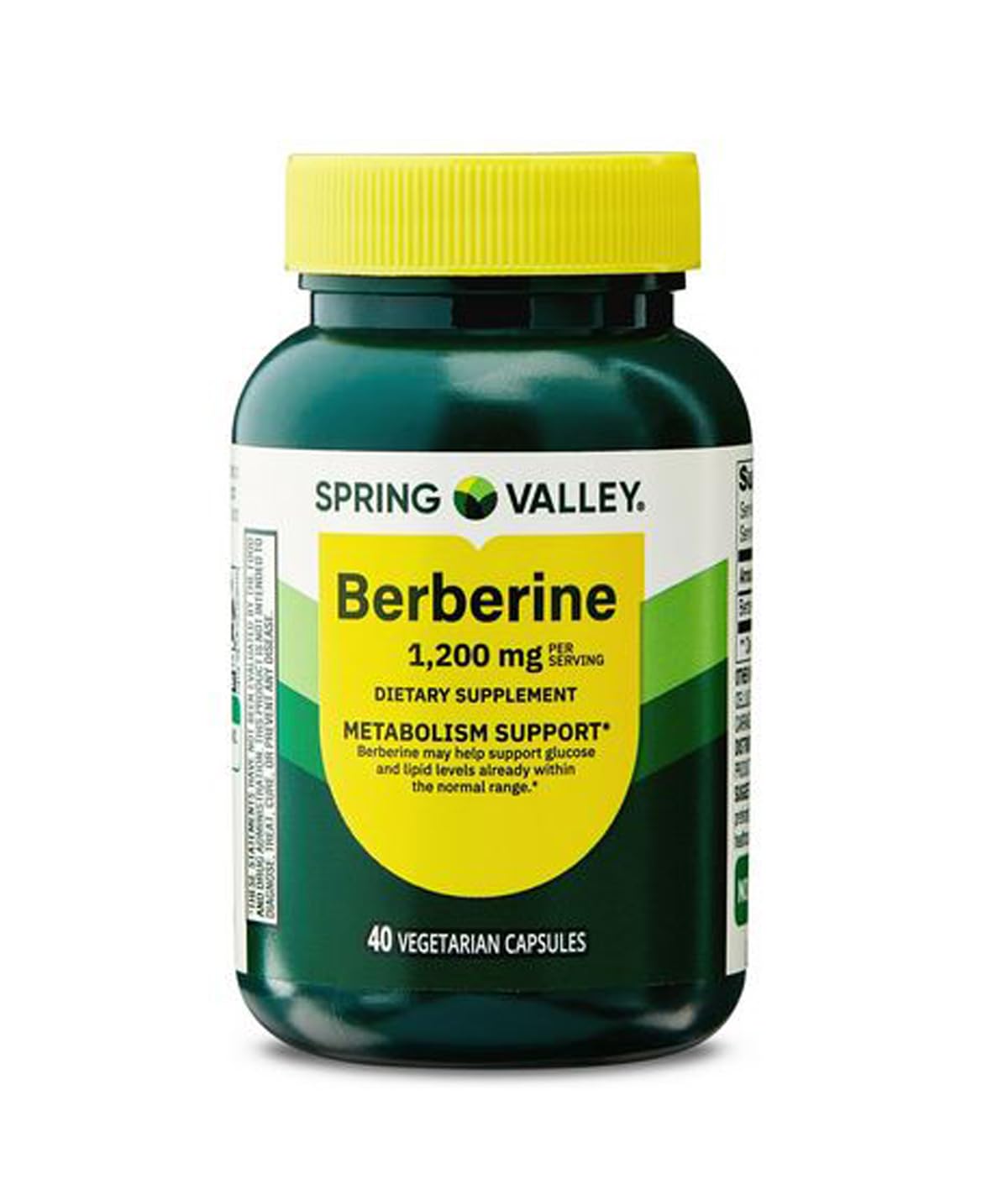 H4U Berberine Dietary Supplement 1200 mg Capsules, 40 Count