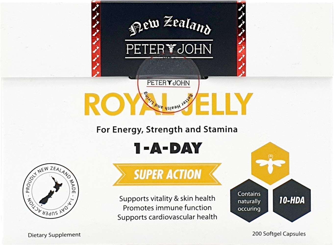 HEALTHFARM Royal Jelly 1000mg 200 Softgel Capsules