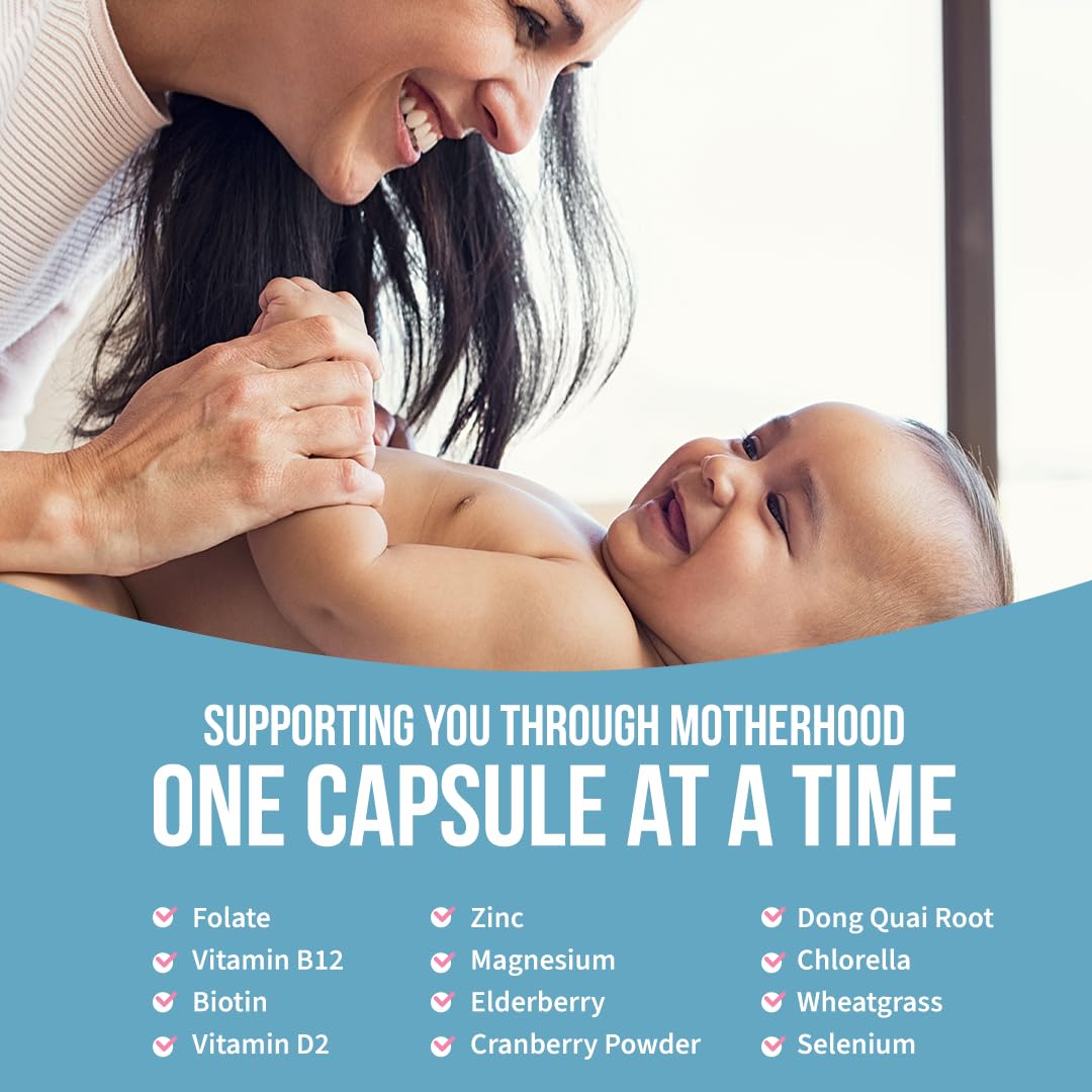 GOBIOTIX Postpartum Vitamins for Breastfeeding Moms Capsules 60 Count