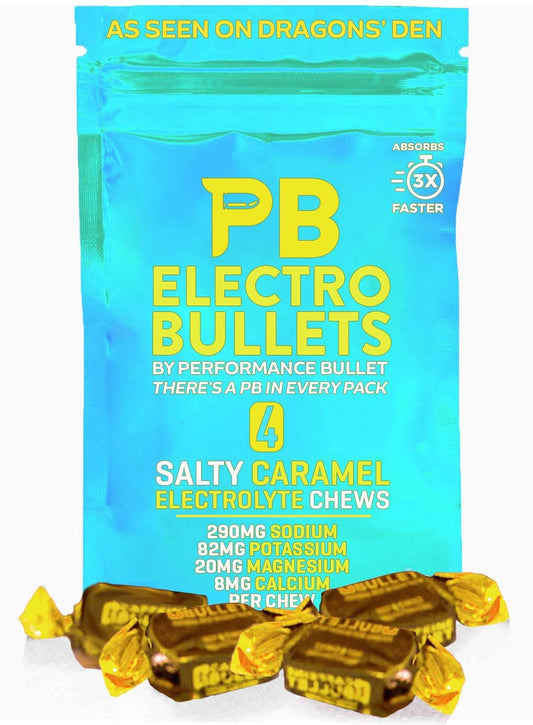 Caffeine Bullet Electro Bullet Caramel Chewable, 40 Count