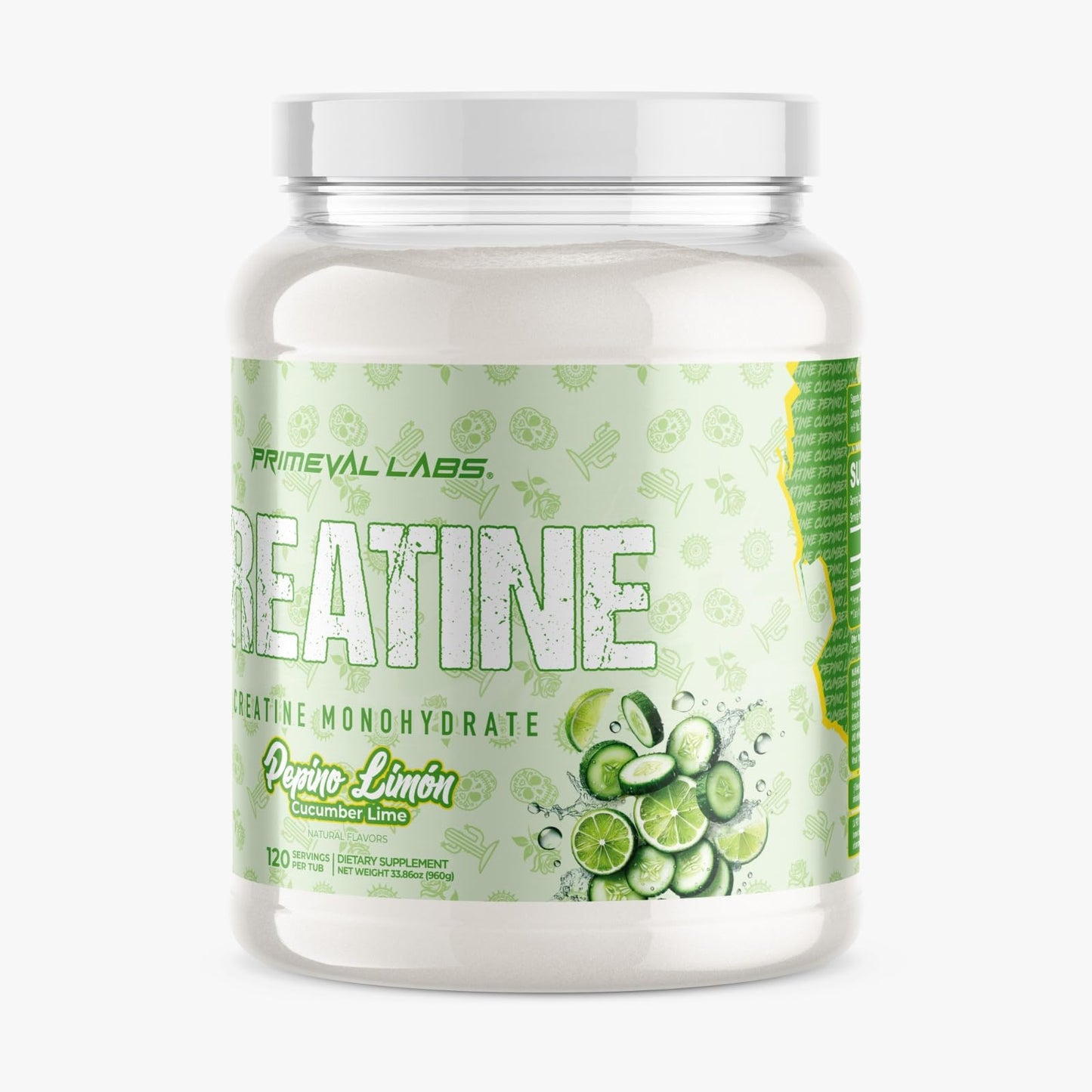 Primeval Labs Clean Creatine Monohydrate Powder, 120 Servings