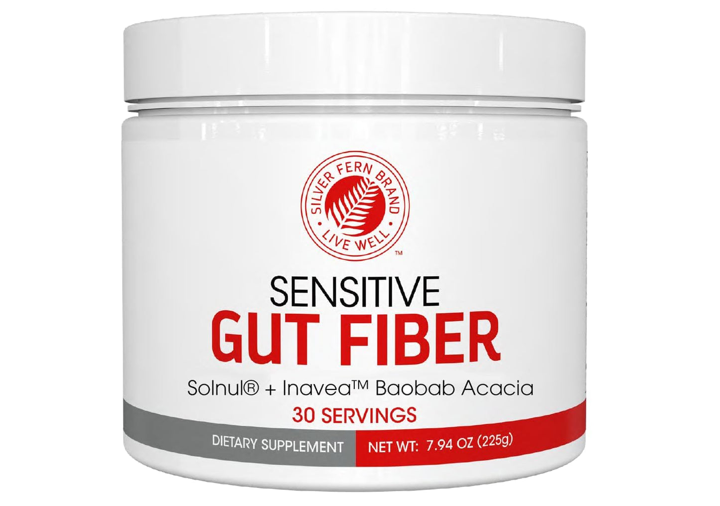 Silver Fern Sensitive Gut Fiber Supplement Powder, 8 oz