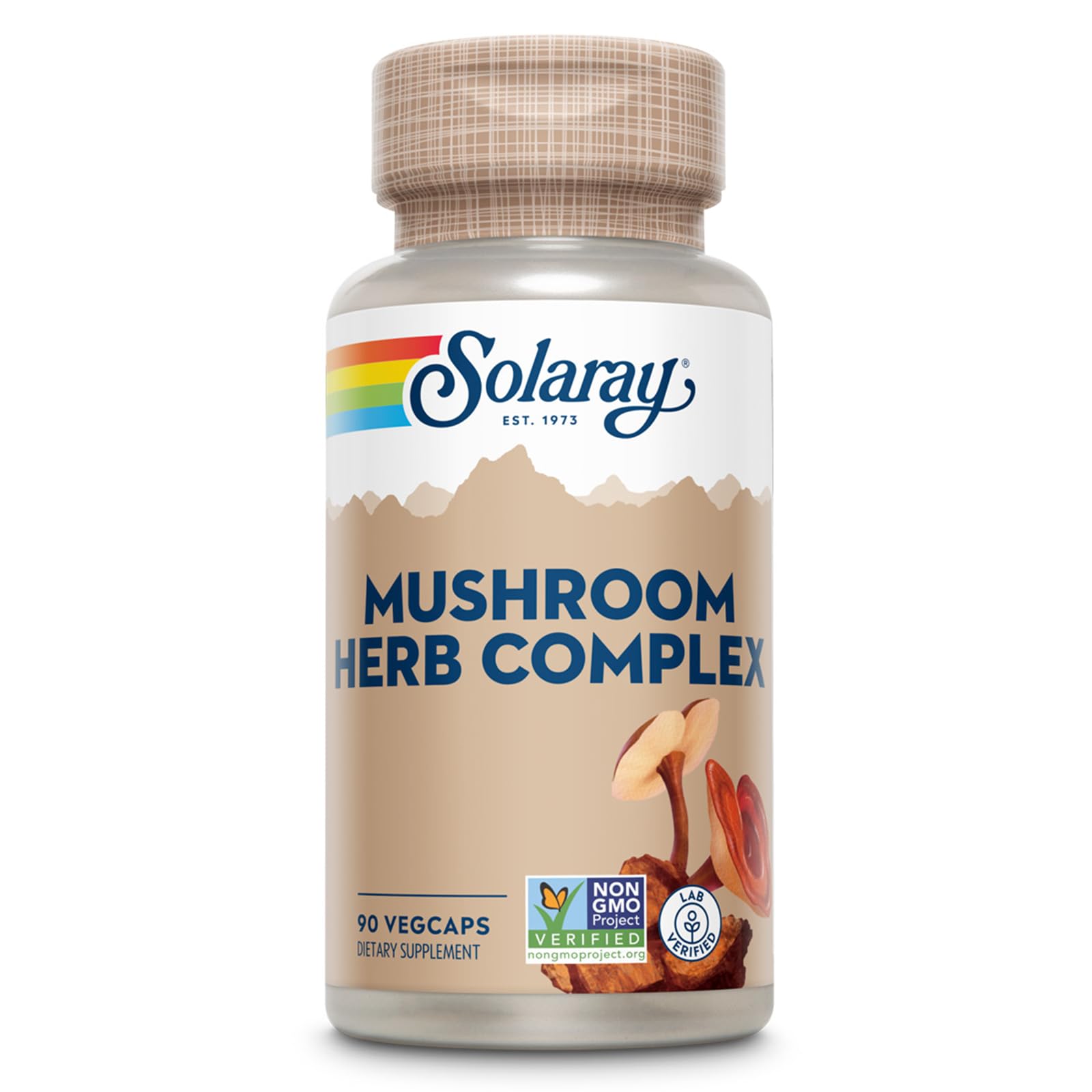 Solaray Mushroom Herb Complex Supplement Capsules, 90 Count