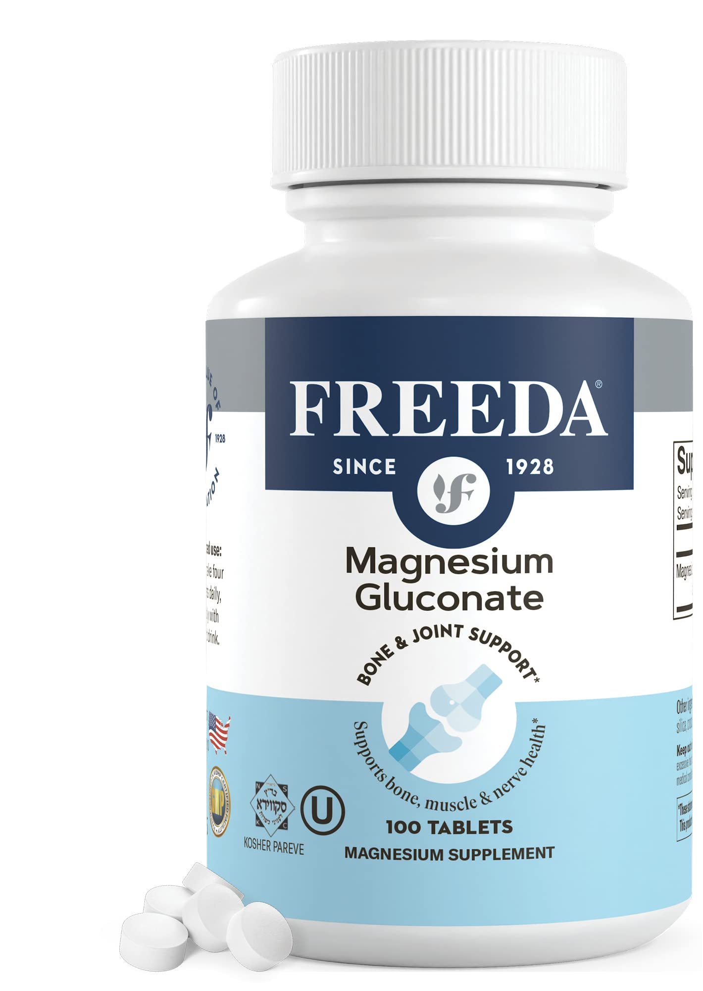 FREEDA Magnesium Gluconate 100 Tablets