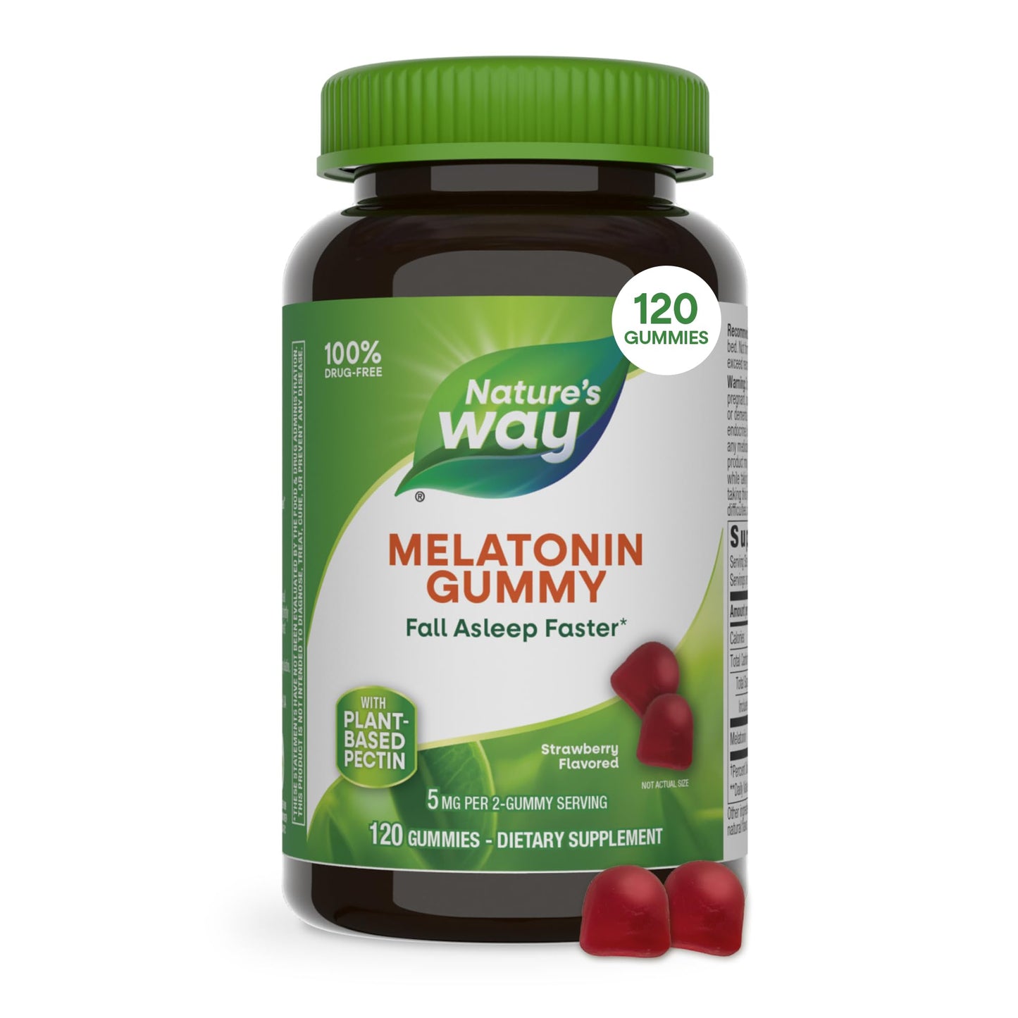 Nature's Way Adult Melatonin Gummies, 120 Count