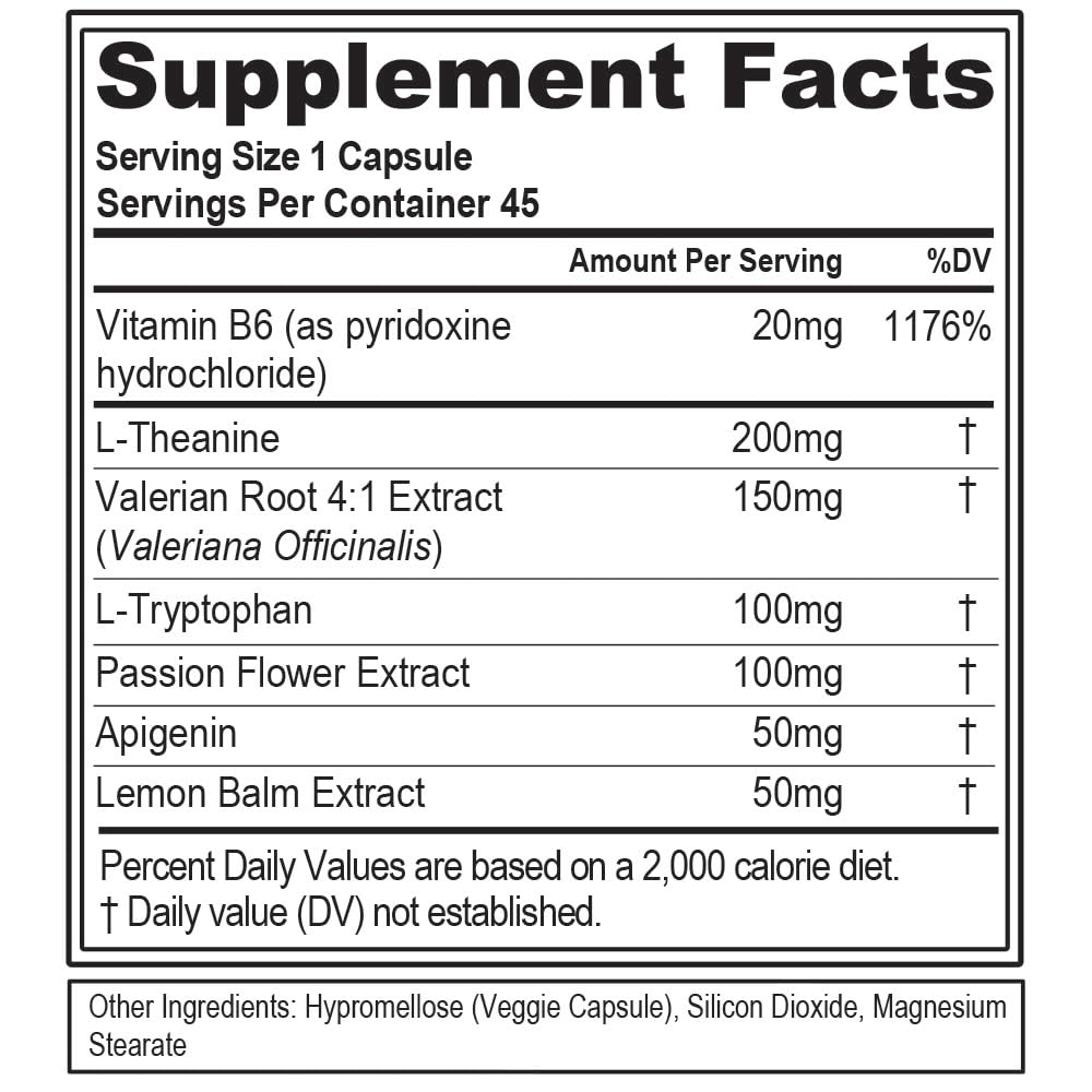 Evlution EVL RelaxMode - Natural Sleep Support Capsule 45 Count