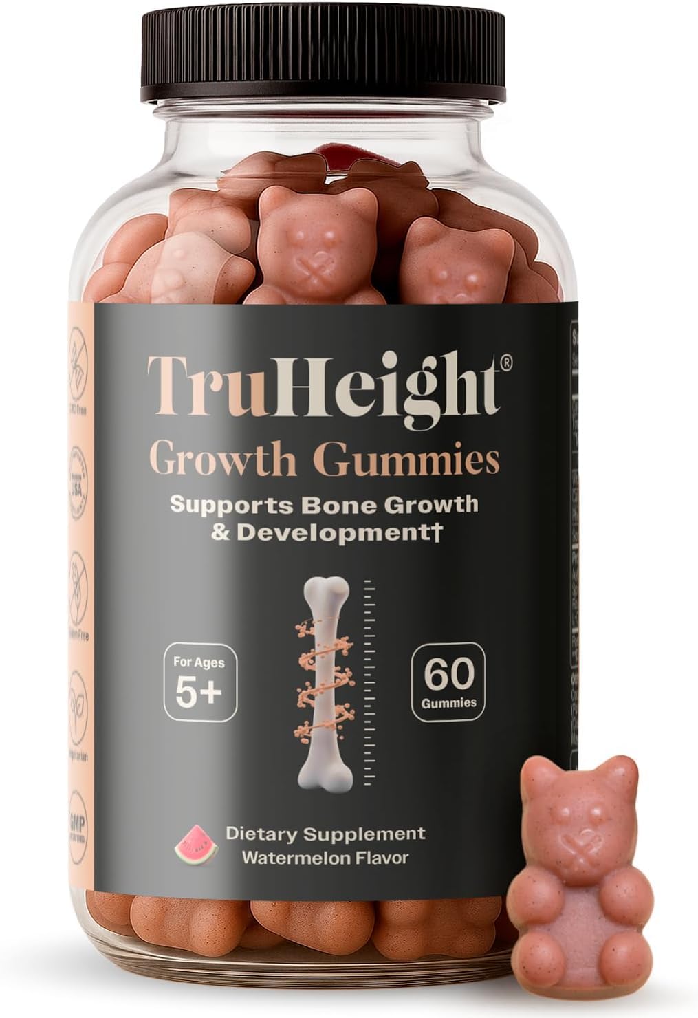 TruHeight Growth Gummies Watermelon 180 Gummies