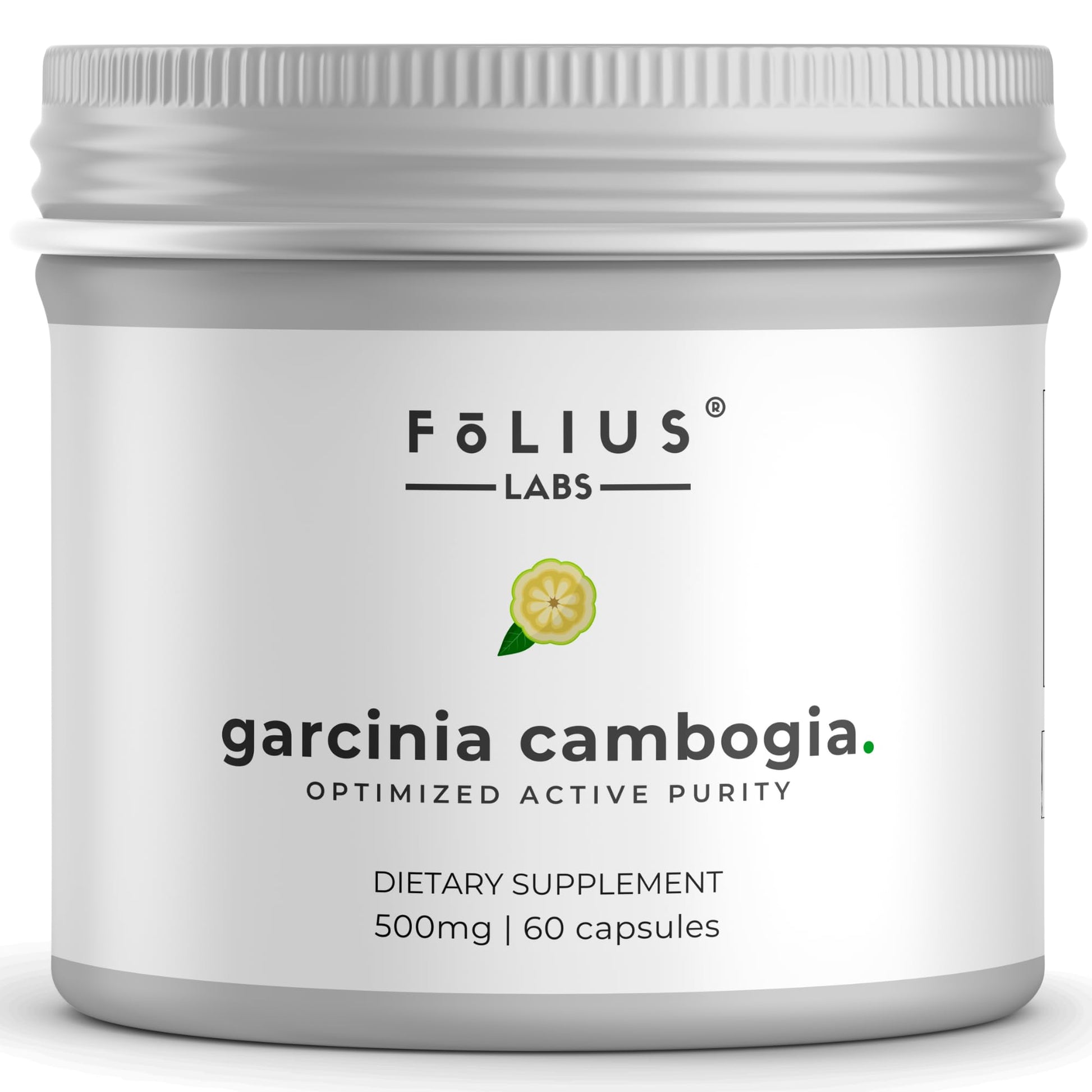 FOLIUS LABS Garcinia Cambogia Extract Supplement 500mg, 60 Capsules