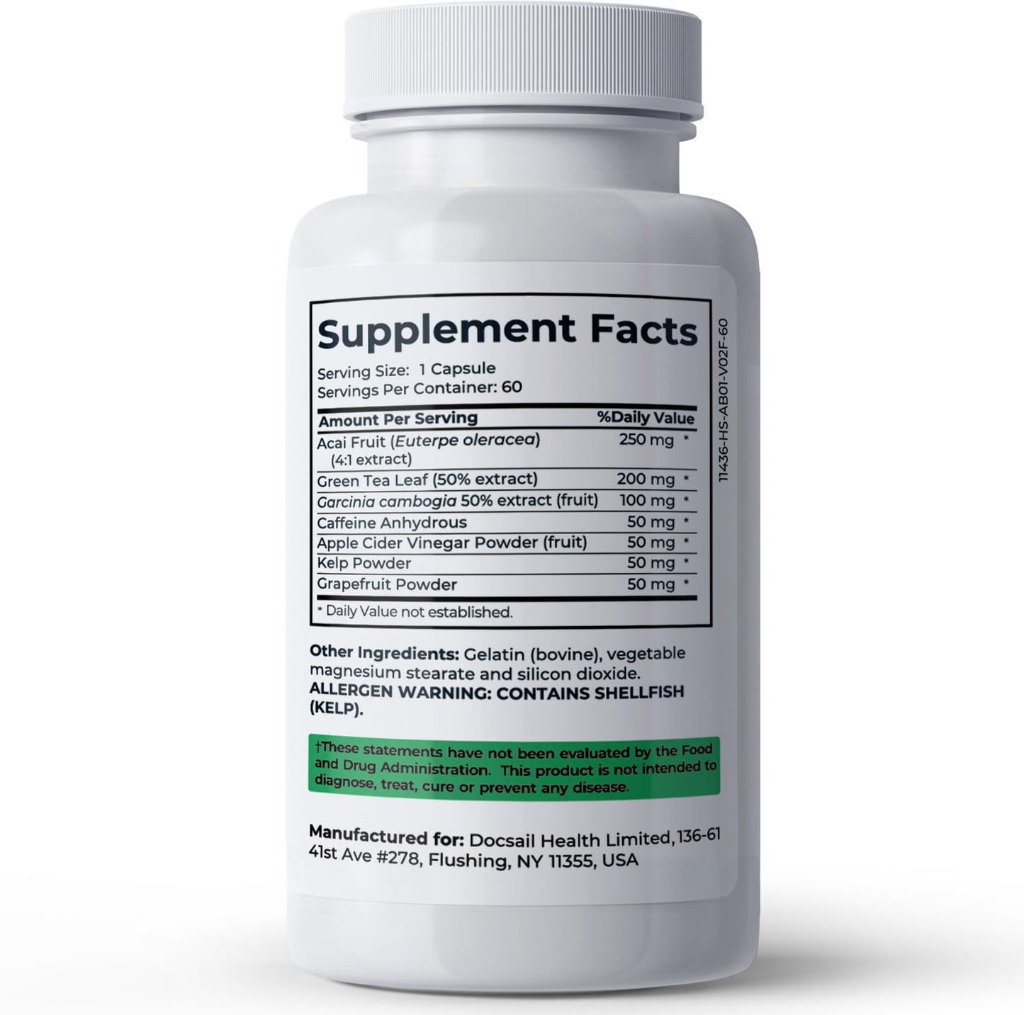 Divinity Nutra Thermogenic Brazilian Lean, 60 Capsules