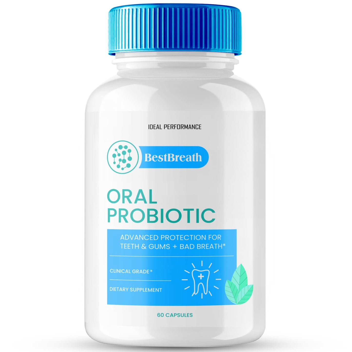 IDEAL PERFORMANCE Best Breath Oral Probiotic Capsules 60 Capsules