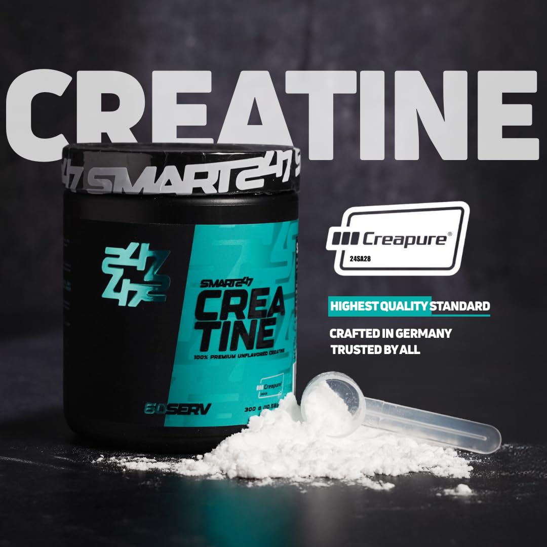 SMART 247 Micronized Creatine Monohydrate Powder 60 Servings