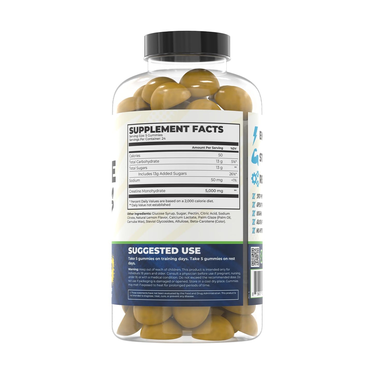 Train Naked Labs Creatine Gummies Gummy 120 Count