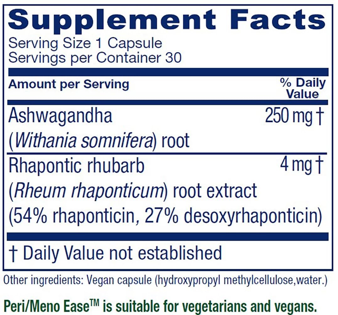 Vitanica Peri/Meno Ease Capsules 30 Count