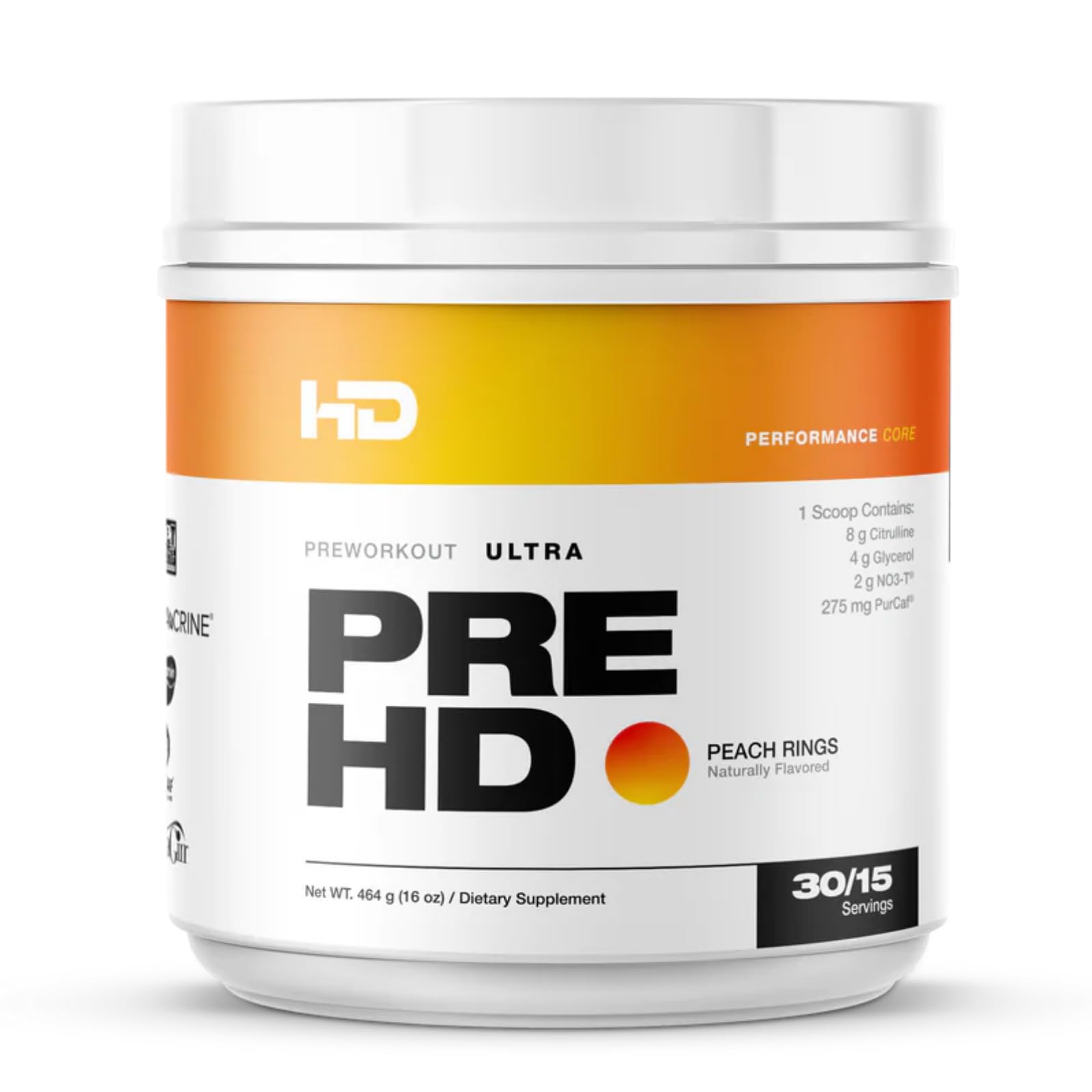 HD MUSCLE PreHD Ultra Pre Workout Powder, 16 Servings