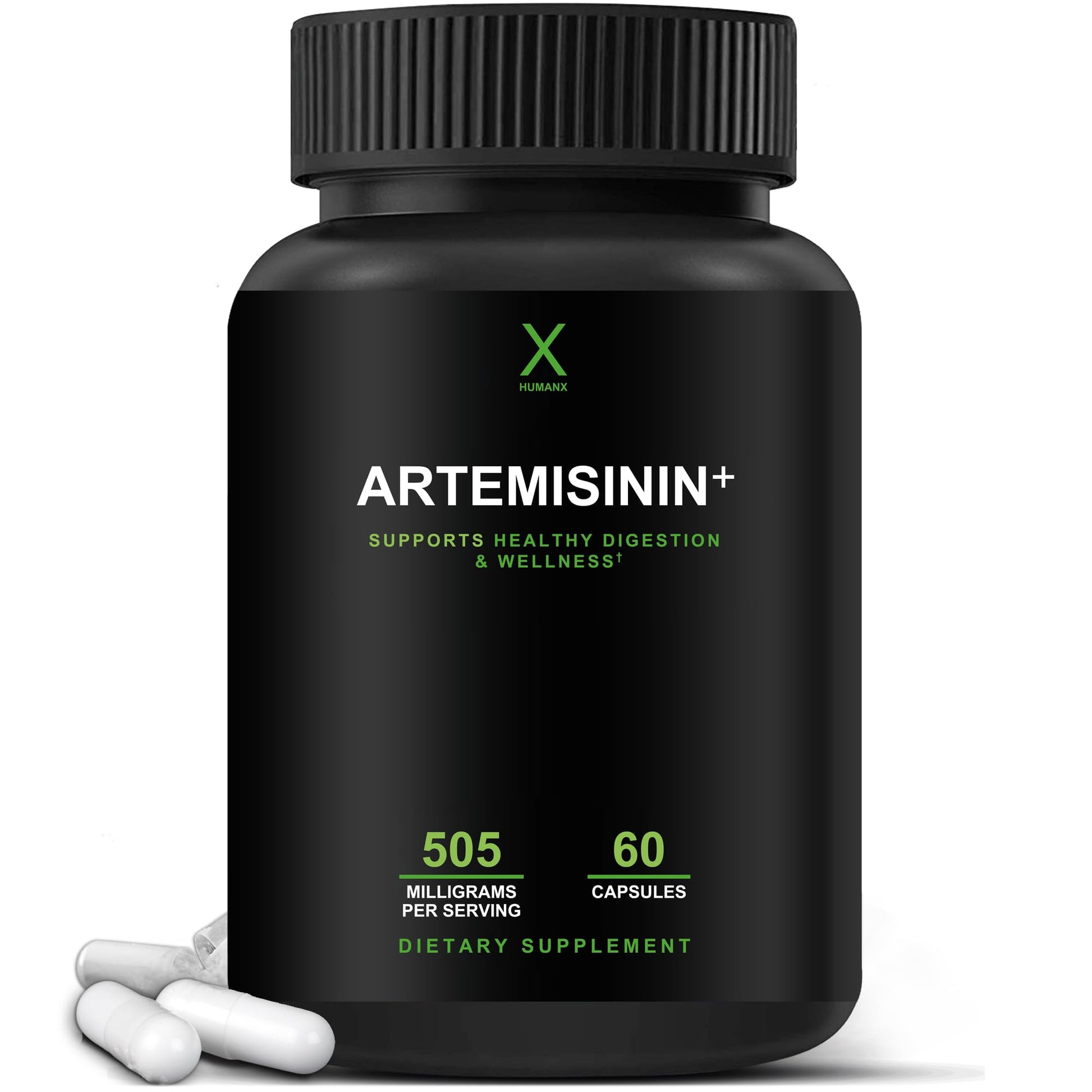 HUMANX Artemisinin 505mg with Bioperine Capsules, 60 Count