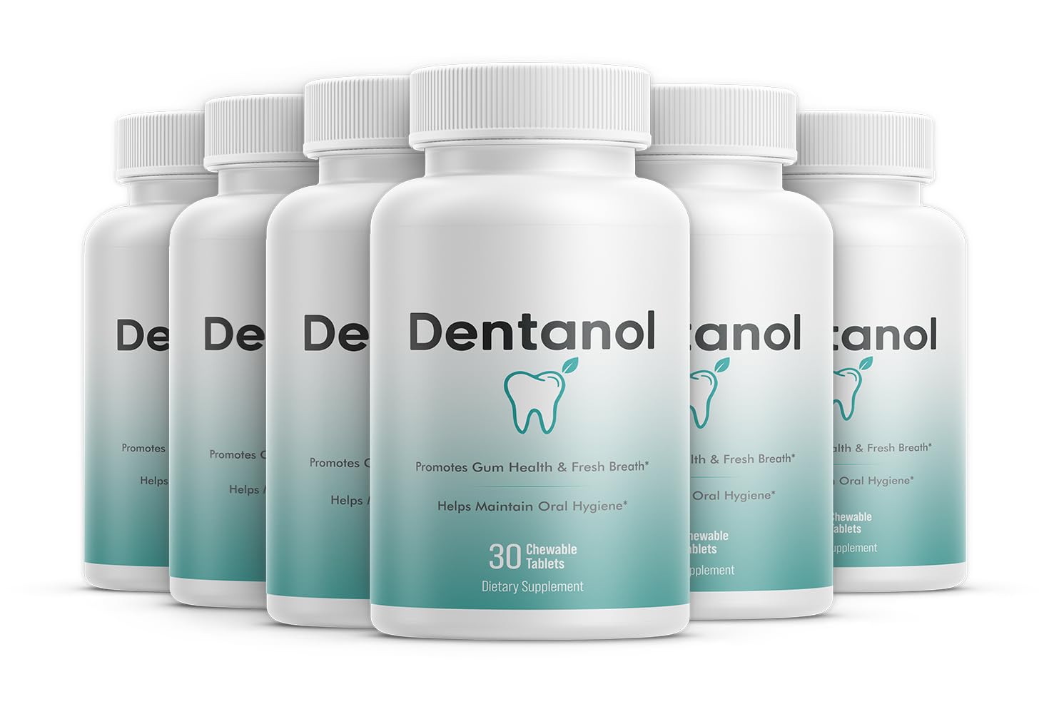 DENTANOL Oral Probiotic Supplement Arctic Pine Resin & 4 Probiotic Strains – Supports Gum Health, Fresh Breath & Oral Microbiome Balance, 180 Chewable Tablets
