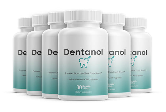 DENTANOL Oral Probiotic Supplement Arctic Pine Resin & 4 Probiotic Strains – Supports Gum Health, Fresh Breath & Oral Microbiome Balance, 180 Chewable Tablets