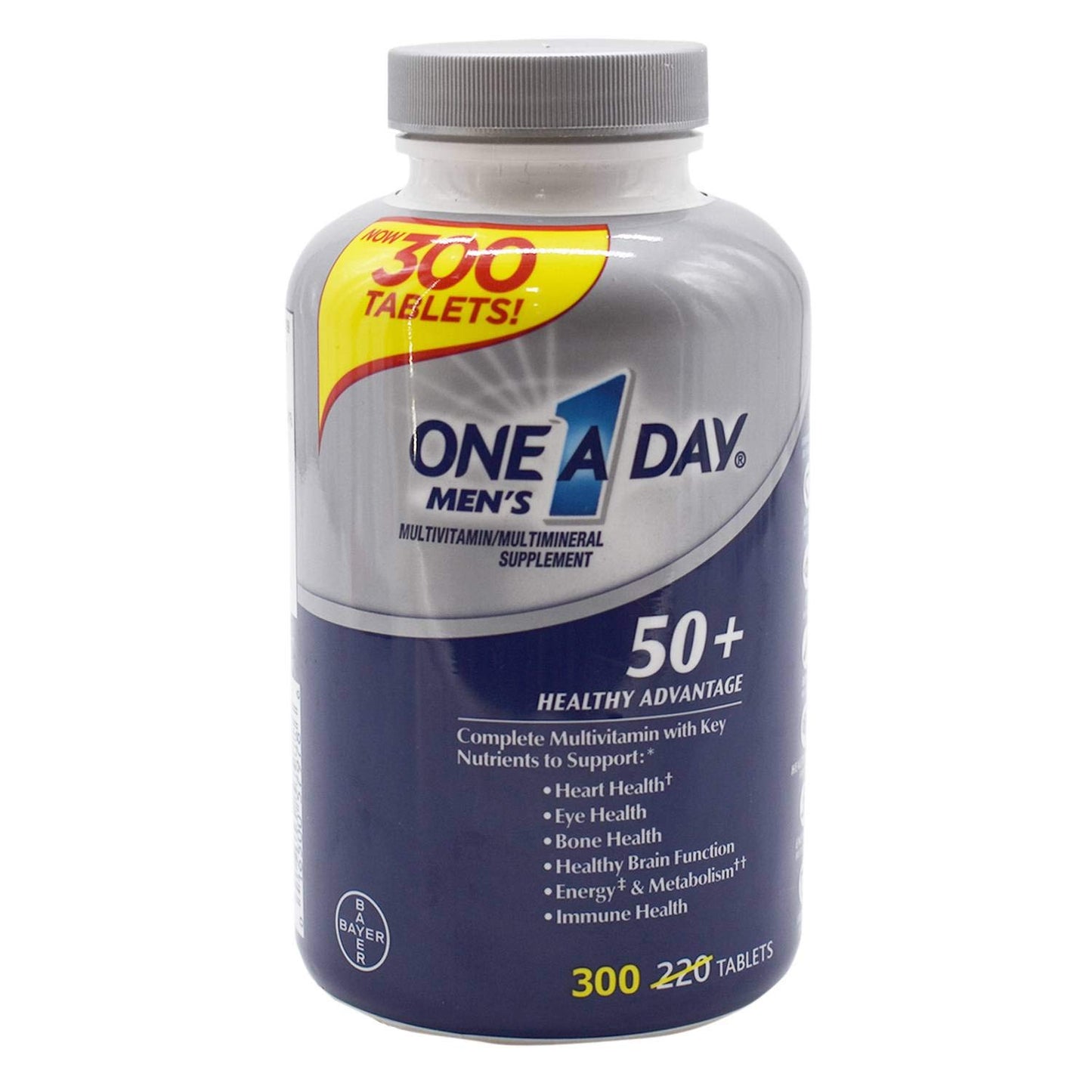 ONE A DAY One-A-Day Men's 50+ Multivitamin Tablet, 300 Tablets