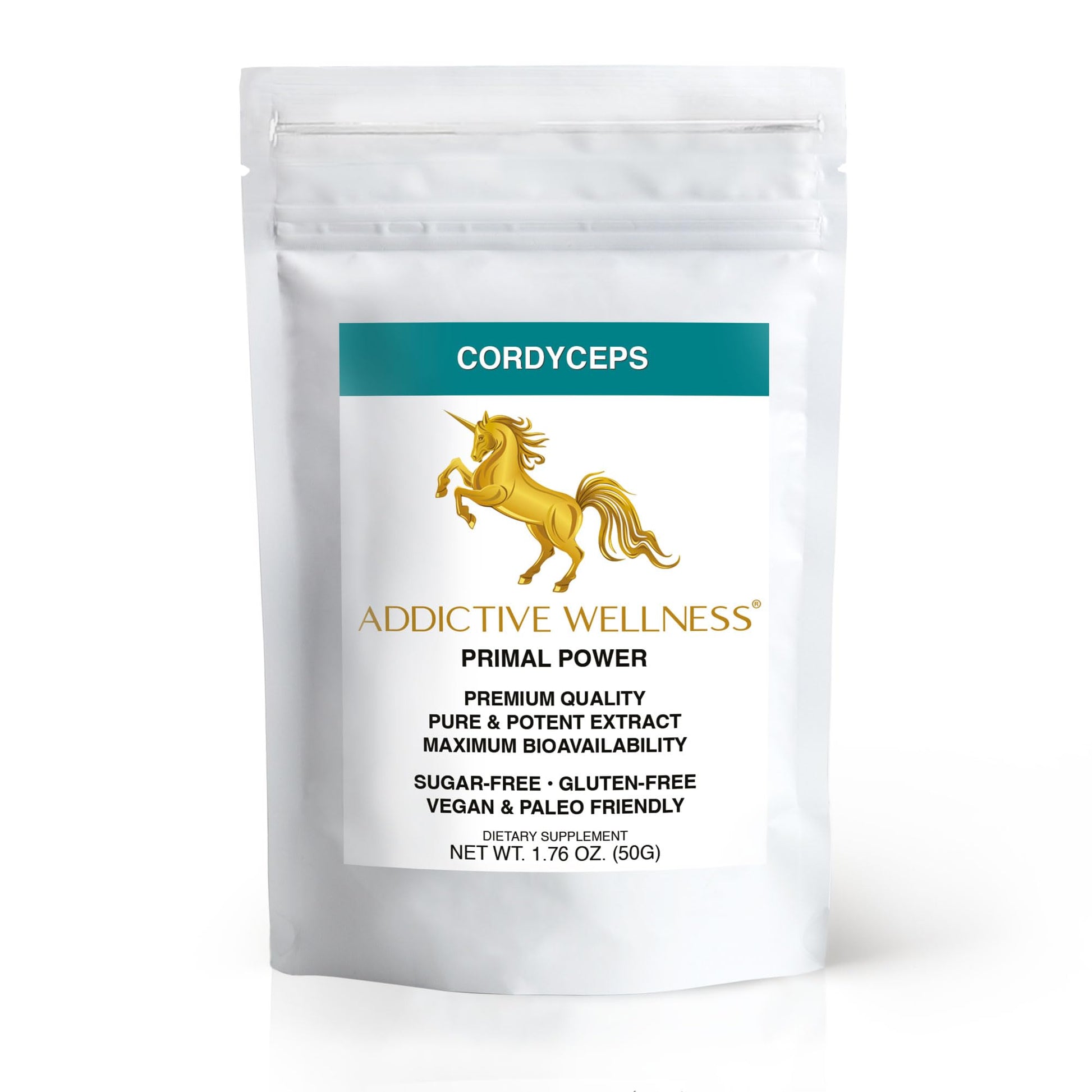Addictive Wellness Cordyceps Militaris Powder 1.76 oz