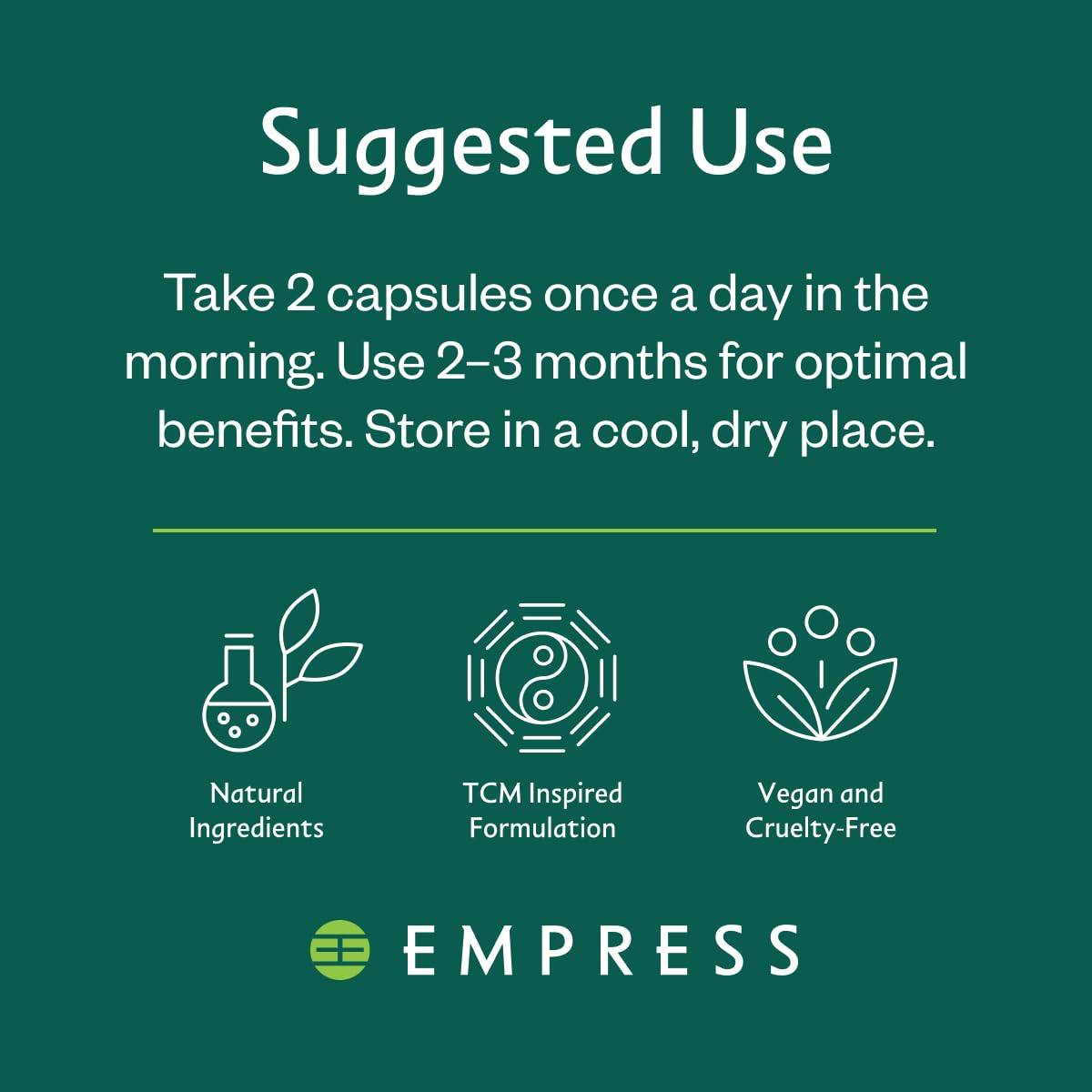 Empress TCM INC Cycle Harmony Hormone Balance Supplement for Women, TCM Herbal Capsules, 60 Capsules