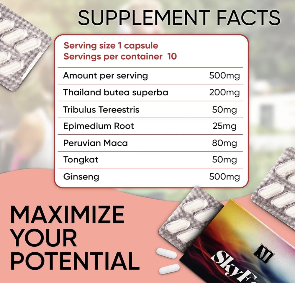 SkyFeel Sports Nutrition Supplement Capsule 10 Count