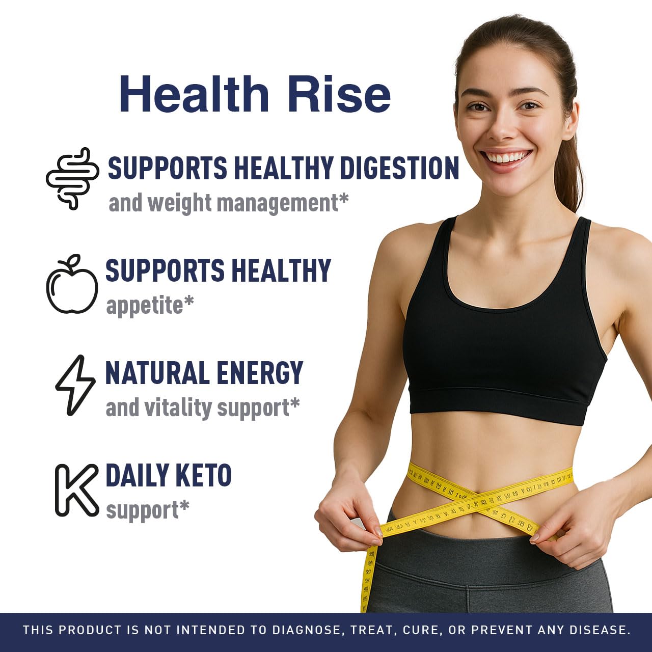 LIVORKA Health Rise Keto ACV Gummies 60 Count