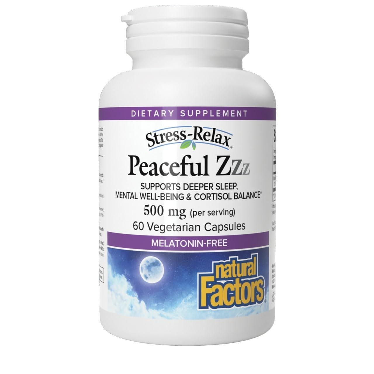 Natural Factors Stress-Relax Peaceful Sleep Capsule 60 Count