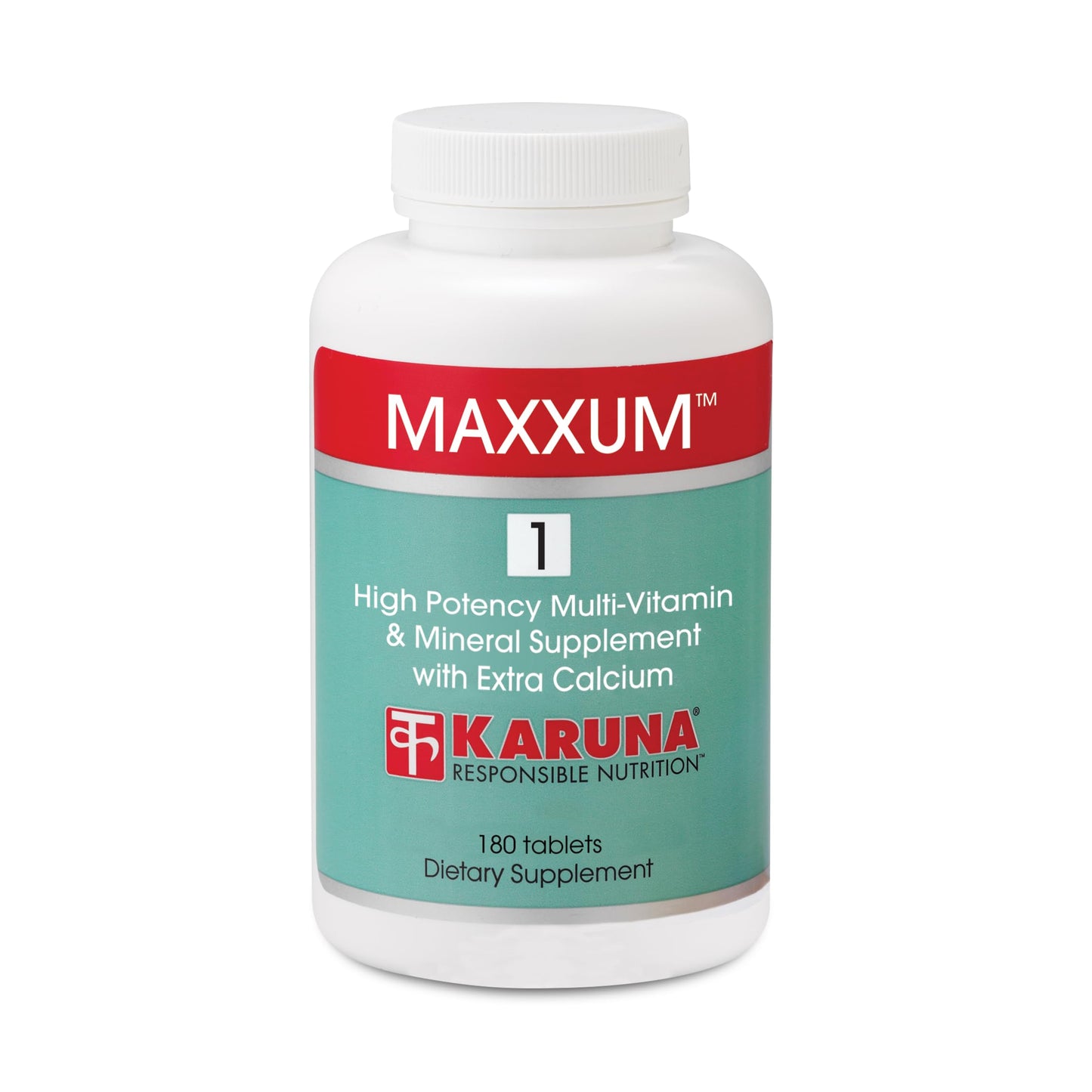 Karuna MAXXUM 1 Multivitamin and Mineral Formula, 180 Tablets