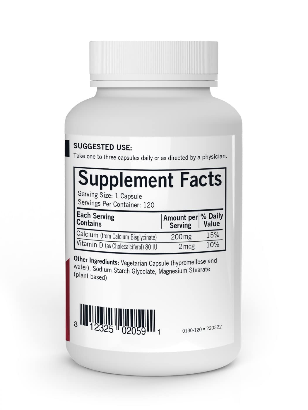 Kirkman Calcium 200 mg Capsules, 120 Count